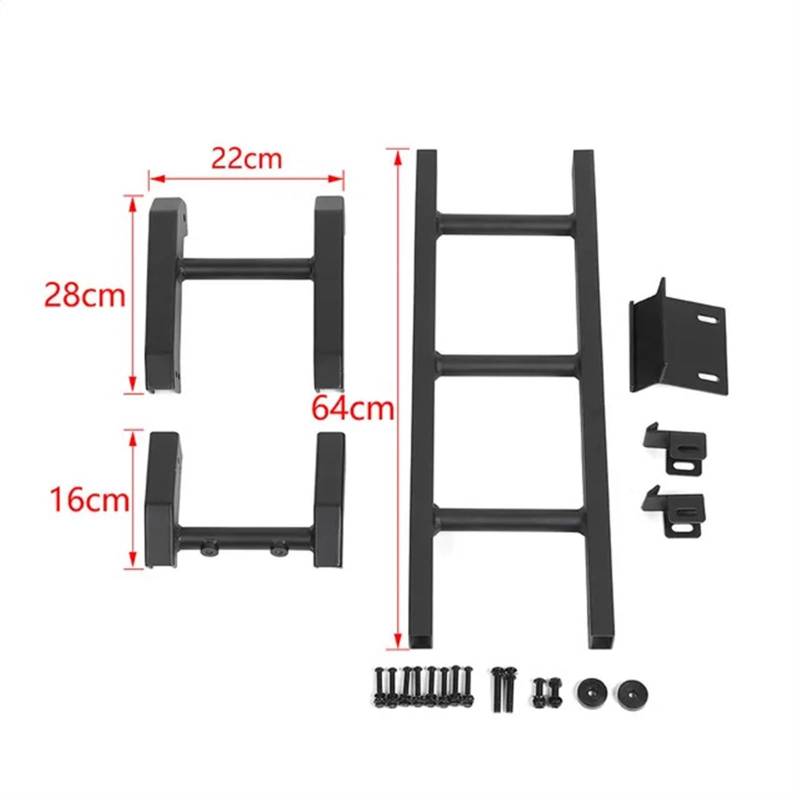 Auto-Hecktür-Heckklappenleiter-Zubehör, kompatibel for Suzuki Jimny 2019 2020 2021+, Schutzrahmen for Suzuki Jimny JB74 2019+(Type 1) von JLPOCRBJ