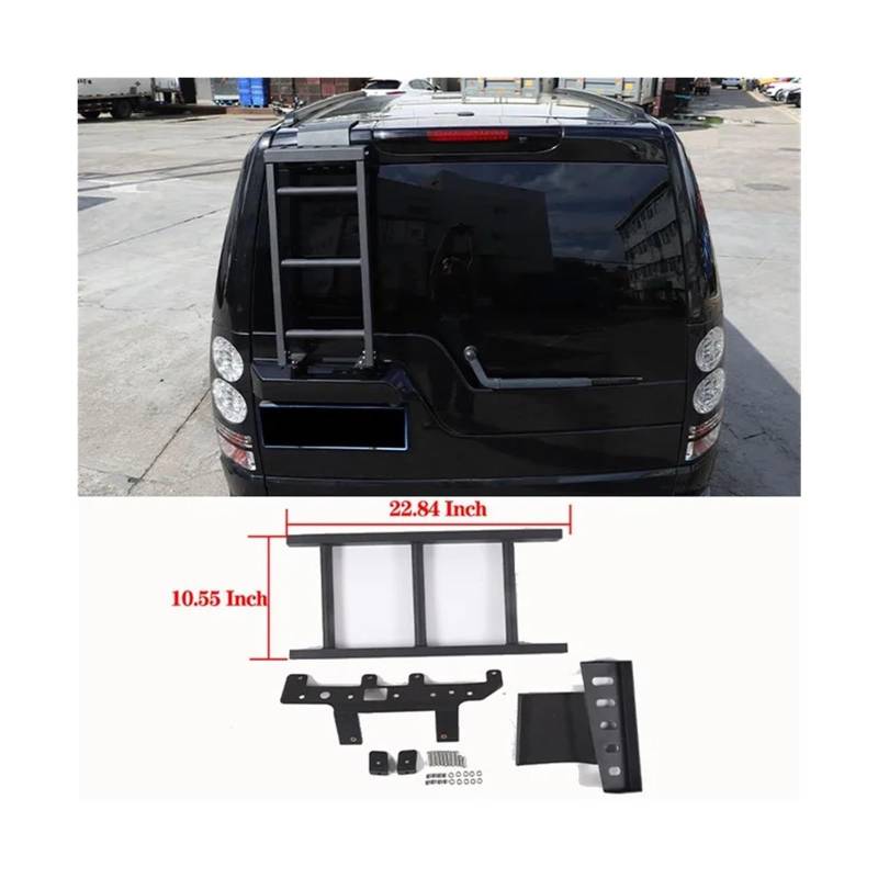 Auto-Hecktürleiter, kompatibel mit Land Rover Discovery 3/Discovery 4 2004–2016, Heckklappenleiter aus Aluminiumlegierung, Auto-Außenzubehör(B Rear door) von JLPOCRBJ