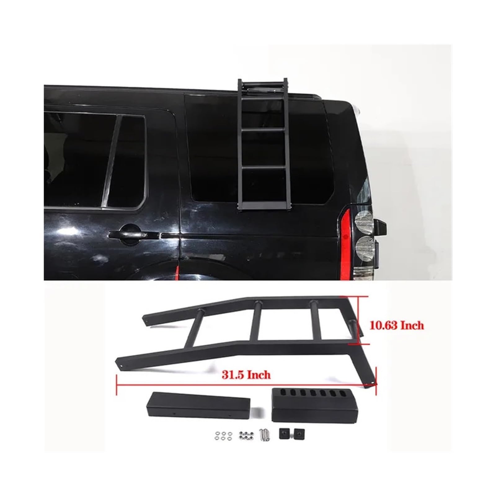 Auto-Hecktürleiter, kompatibel mit Land Rover Discovery 3/Discovery 4 2004–2016, Heckklappenleiter aus Aluminiumlegierung, Auto-Außenzubehör(Left door) von JLPOCRBJ