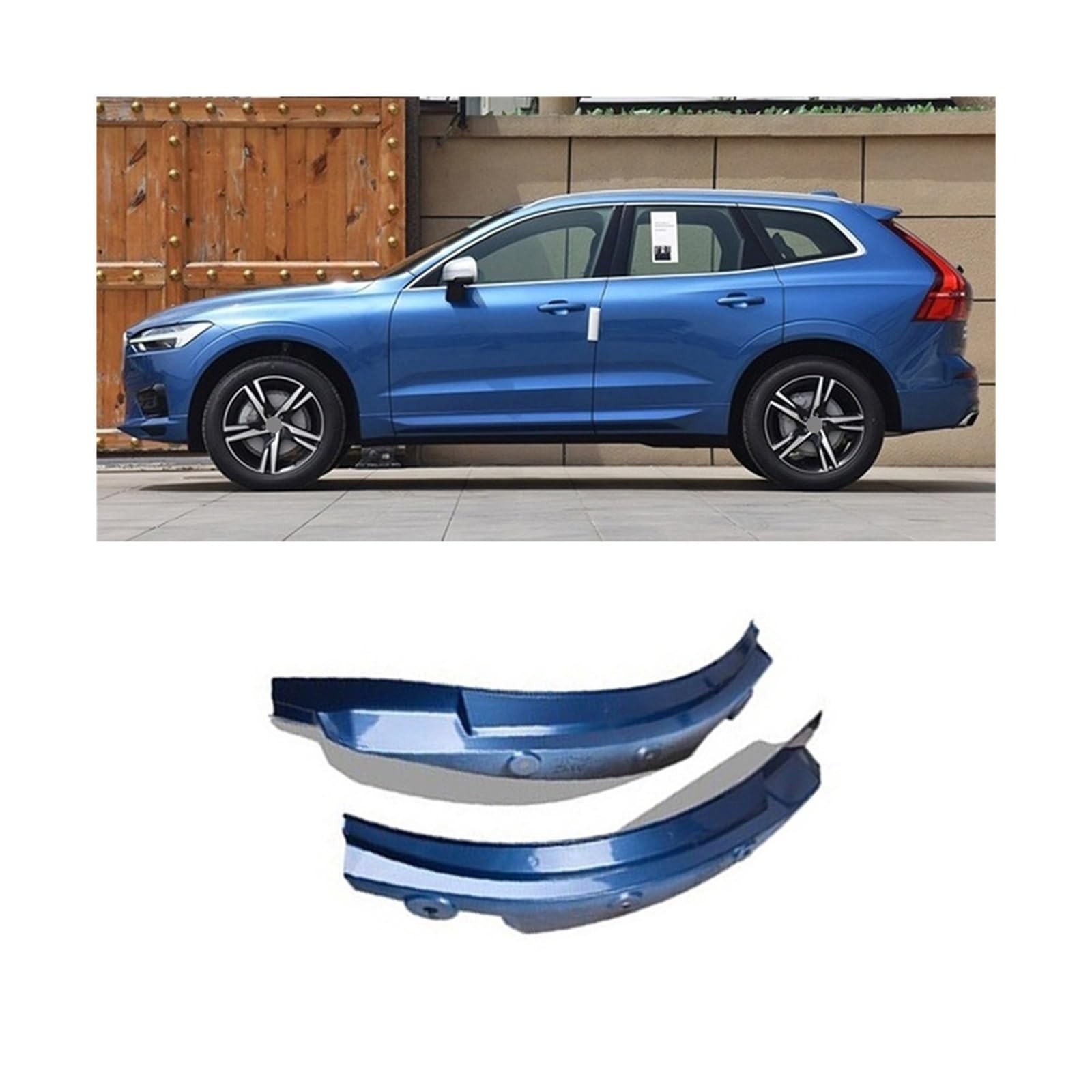 Auto-Hinterrad-Kotflügel, kompatibel mit Volvo XC60 2018–2020, Auto-Hinterrad-Schlammklappenschutz, Spritzschutz, Staubschutz, Zubehör(Blue) von JLPOCRBJ