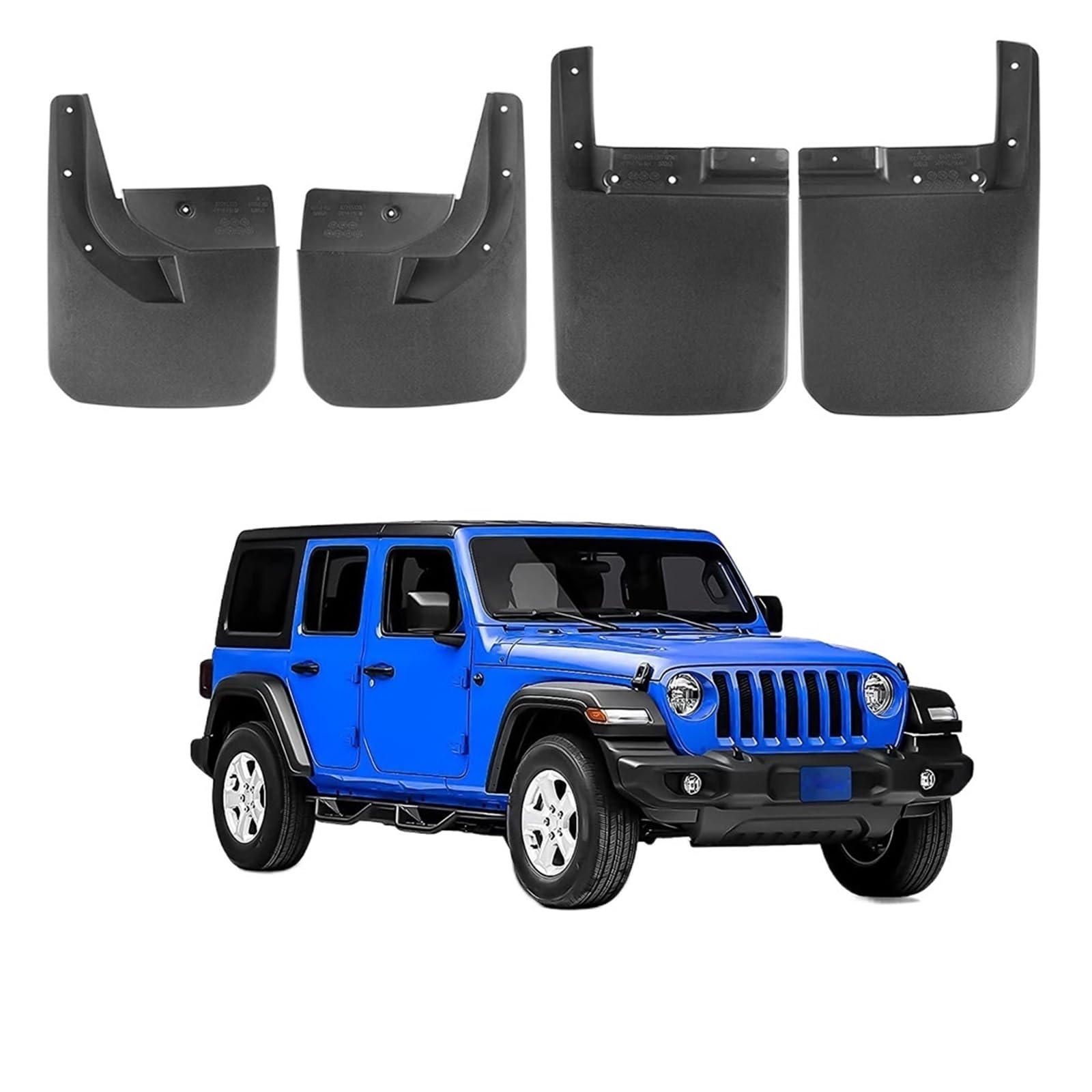 Auto Kotflügel Vorne Hinten Schmutzfänger Kotflügelschutz Kompatibel for Jeep Kompatibel for Wrangler JL Gladiator JT 2018-2023 Auto Spritzschutz(For JL) von JLPOCRBJ