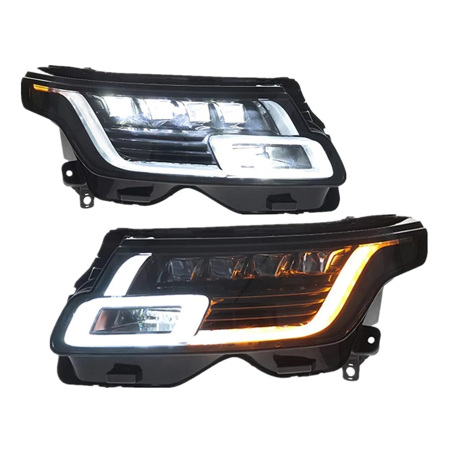 Auto-LED-Scheinwerfer Kompatibel for Land Rover Range Rover L405 2014 2015 2016 2017 Vogue Zubehör Front DRL Blinker Montage von JLPOCRBJ