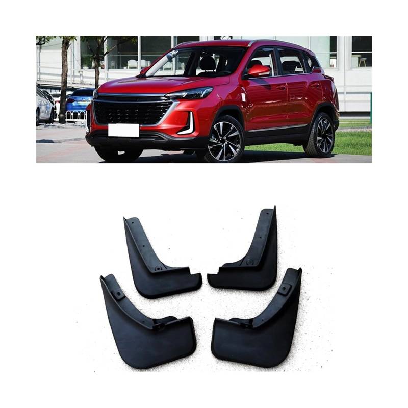 Auto Styling Kompatibel for BAIC BEIJING X35 2021-2023 ABS Auto Schmutzfänger Spritzschutz Kotflügel Schmutzfänger Vorne Hinten fender Auto Zubehör von JLPOCRBJ