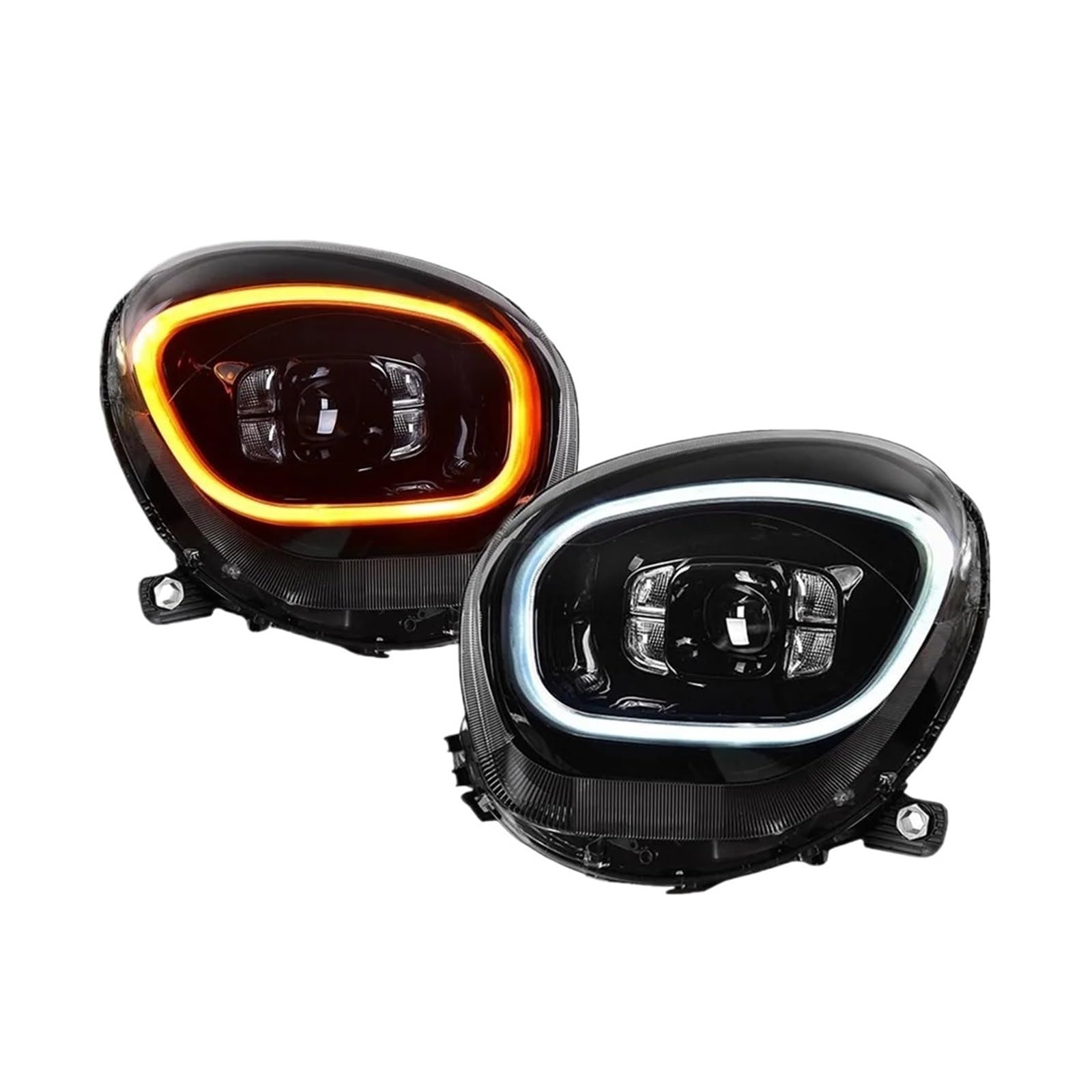 Auto-Styling-LED-Scheinwerfer, kompatibel mit BMW Mini R60 2010-2016, Zubehör, Cooper Countryman R60, modifizierte LED-Tagfahrlicht-Frontleuchten-Montage(Xenon) von JLPOCRBJ