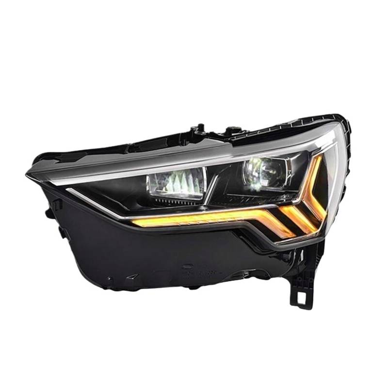 Autoscheinwerfer kompatibel for Audi Q3 2019–2020 High Style Voll-LED-Montage-Upgrade Hochkonfiguriertes Projektorobjektiv-Zubehör-Kit von JLPOCRBJ