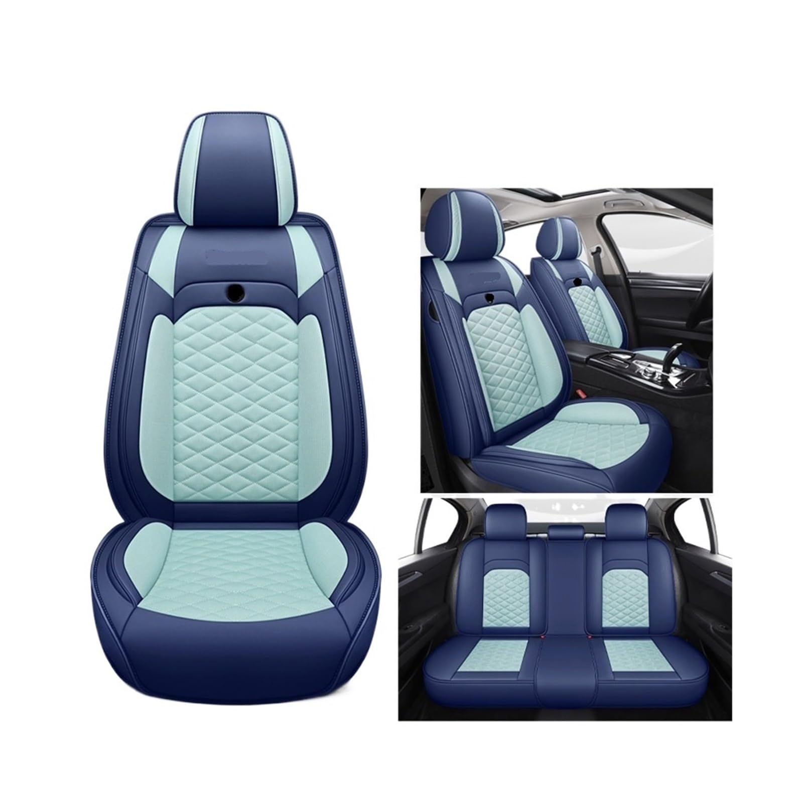 Autositzbezug, komplettes Set, kompatibel mit Renault Talisman Megane Fluence, universelle Passform, Innenzubehör, Schutz, Auto-Styling, Voiture(Two-tone) von JLPOCRBJ