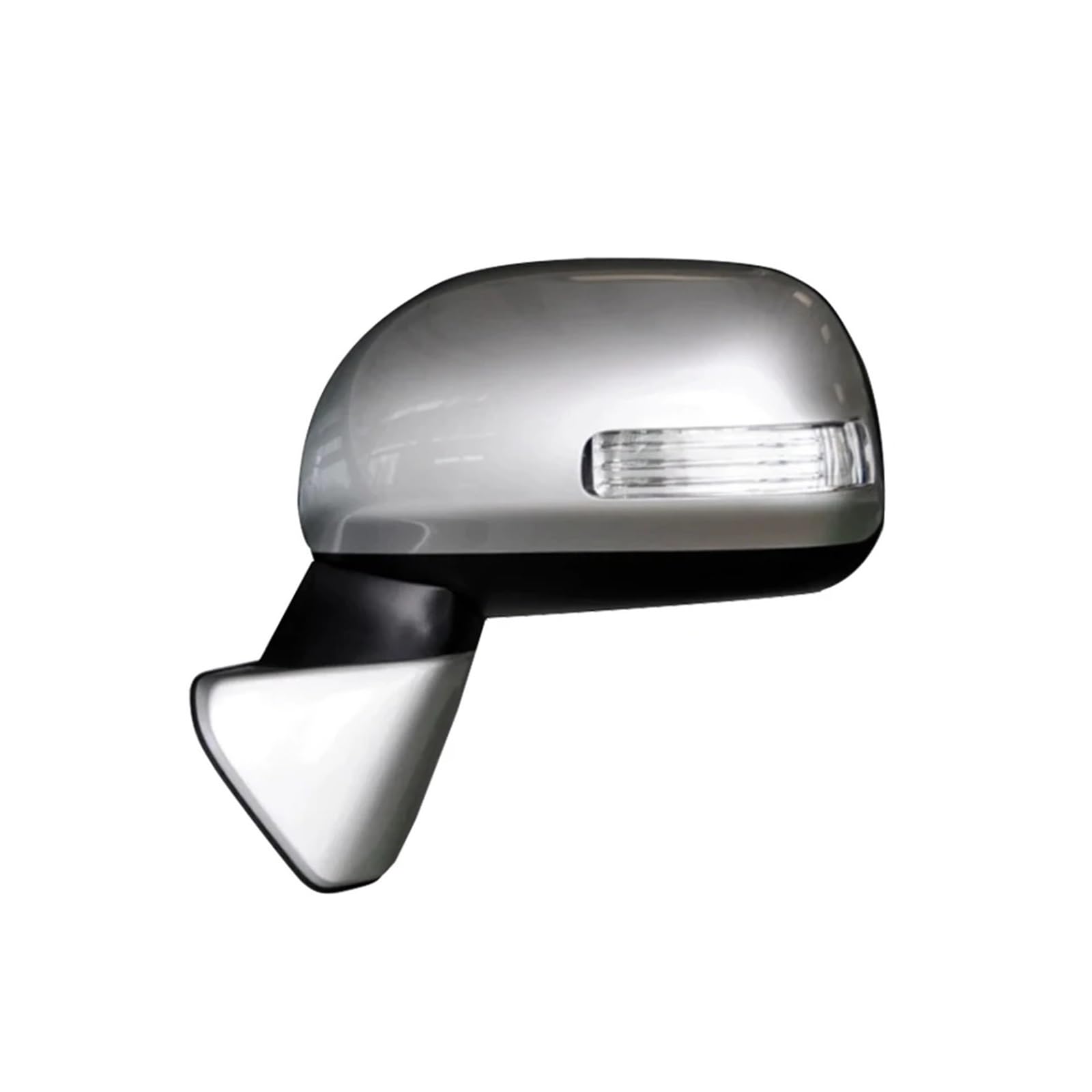 Autozubehör Elektrische zusammenklappbare Rückspiegelbaugruppe, kompatibel for Toyota Verso 2010–2013, Auto mit Blinker, Heizung, Spiegelbaugruppe(Silver,5 Wire Left) von JLPOCRBJ