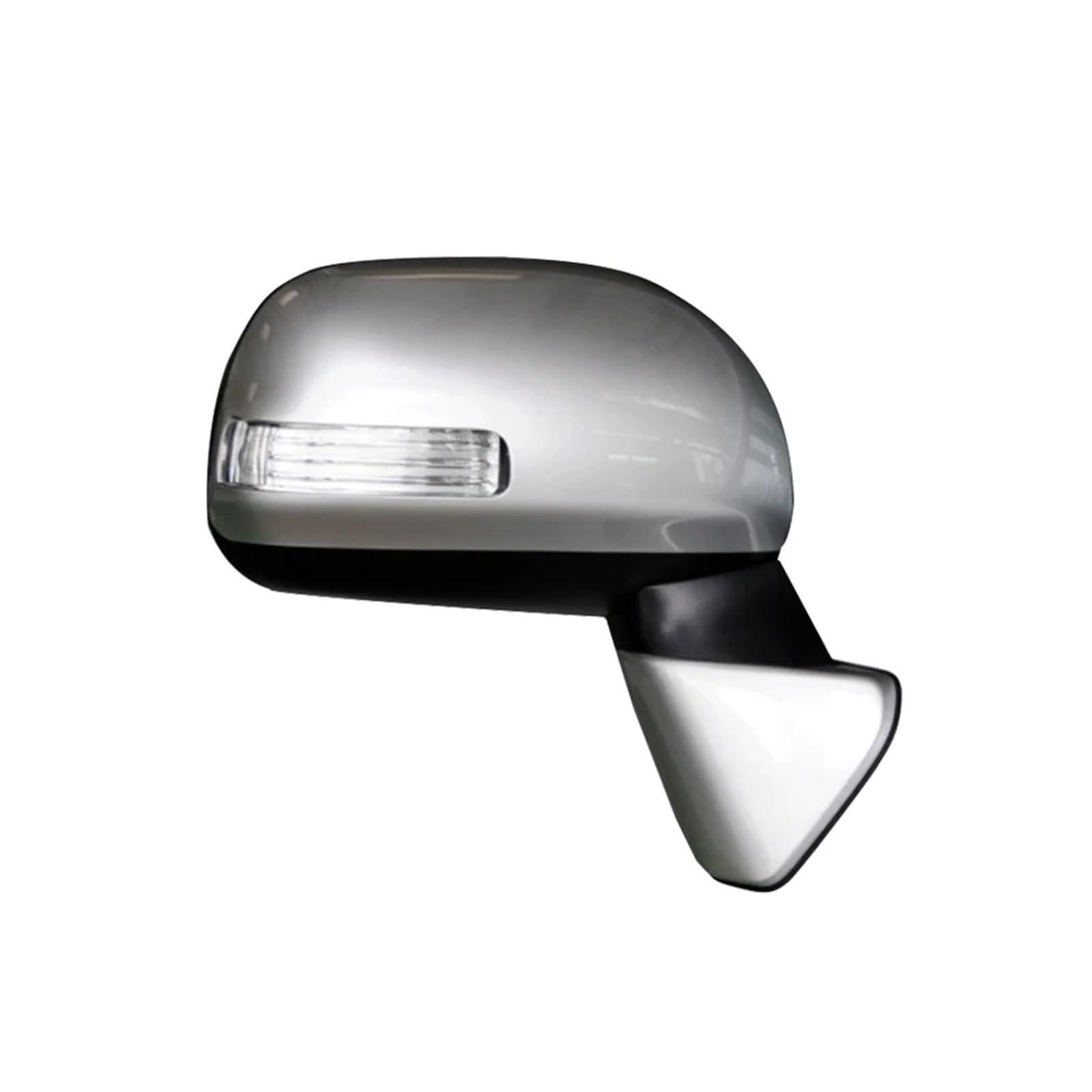 Autozubehör Elektrische zusammenklappbare Rückspiegelbaugruppe, kompatibel for Toyota Verso 2010–2013, Auto mit Blinker, Heizung, Spiegelbaugruppe(Silver,5 Wire Right) von JLPOCRBJ