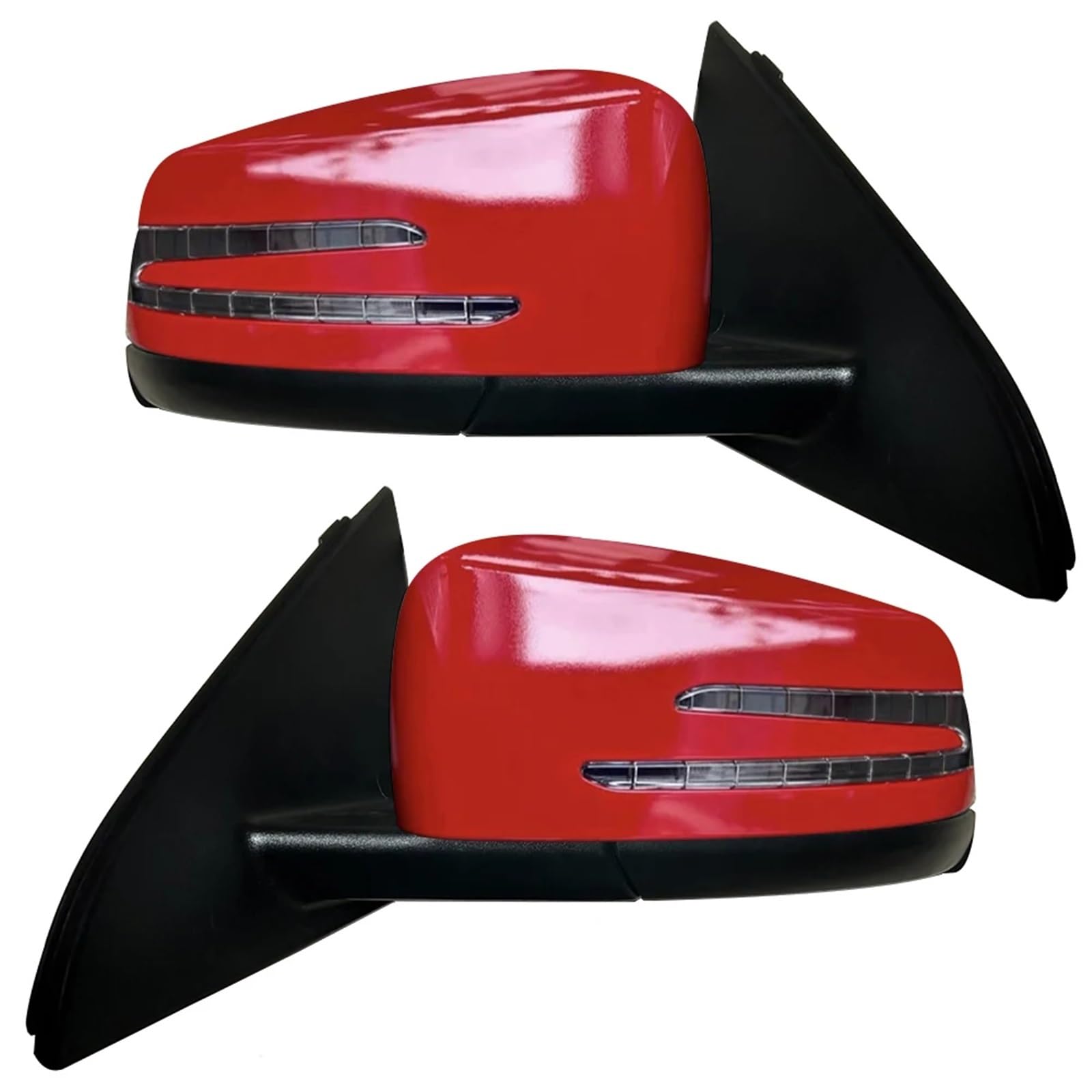 Autozubehör Rückspiegelbaugruppe kompatibel for Mercedes-Benz W176 Auto Electric Folding Electric Adjustment Blinkerheizung(Red,Left and Right) von JLPOCRBJ