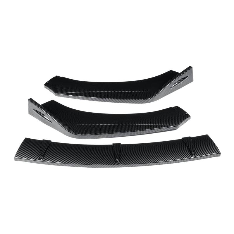 Carbon Faser Auto Front Stoßstange Splitter Lip Body Kit Spoiler Diffusor Schutz Außen Teile Kompatibel for Audi TT RS 2004-2019(Carbon Fiber Look) von JLPOCRBJ