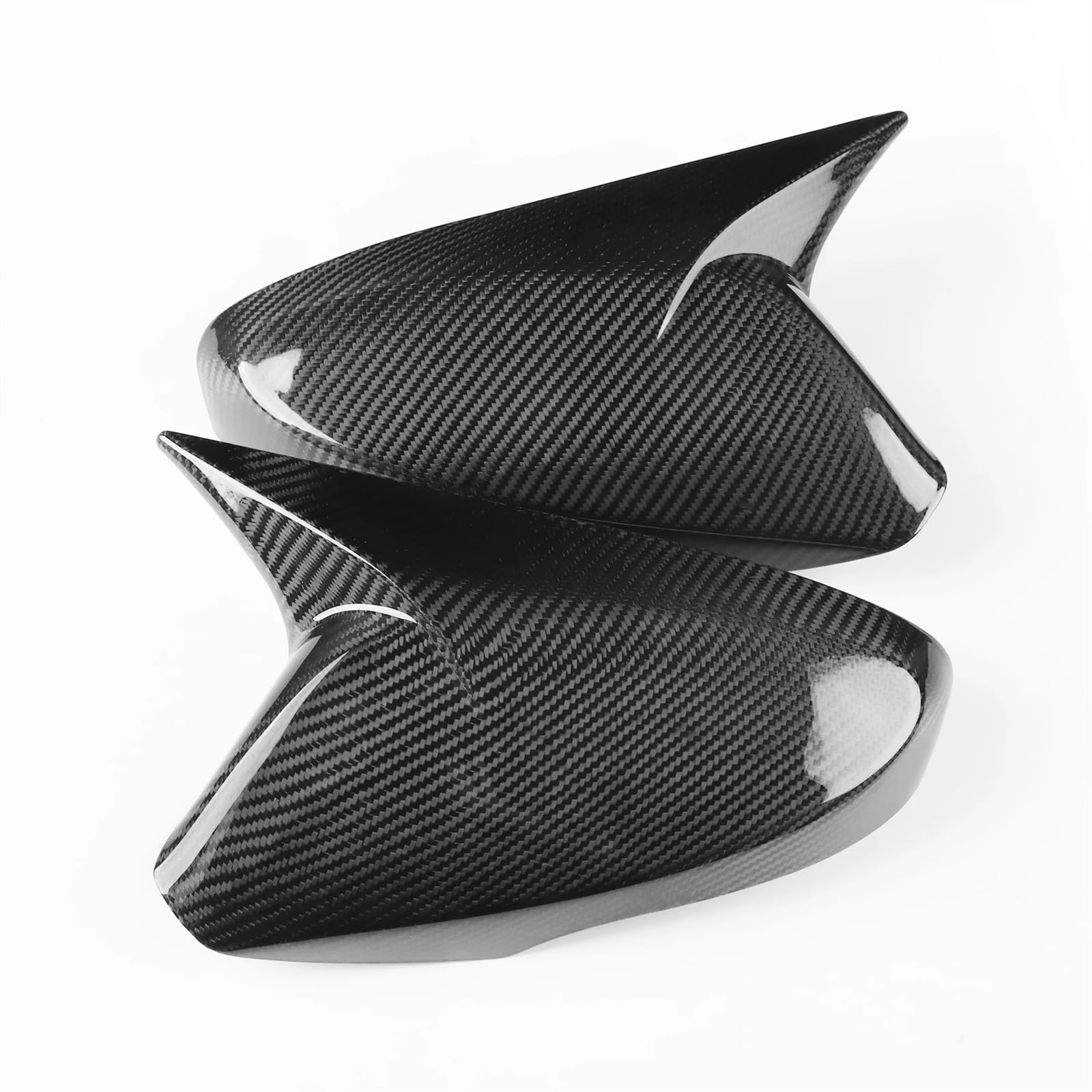 Carbon Fiber Spiegel Abdeckung Außenseite Rückansicht Fall Rückspiegel Kappe Shell Hinzufügen Auf Kompatibel for Hyundai Veloster 2012-2017 von JLPOCRBJ