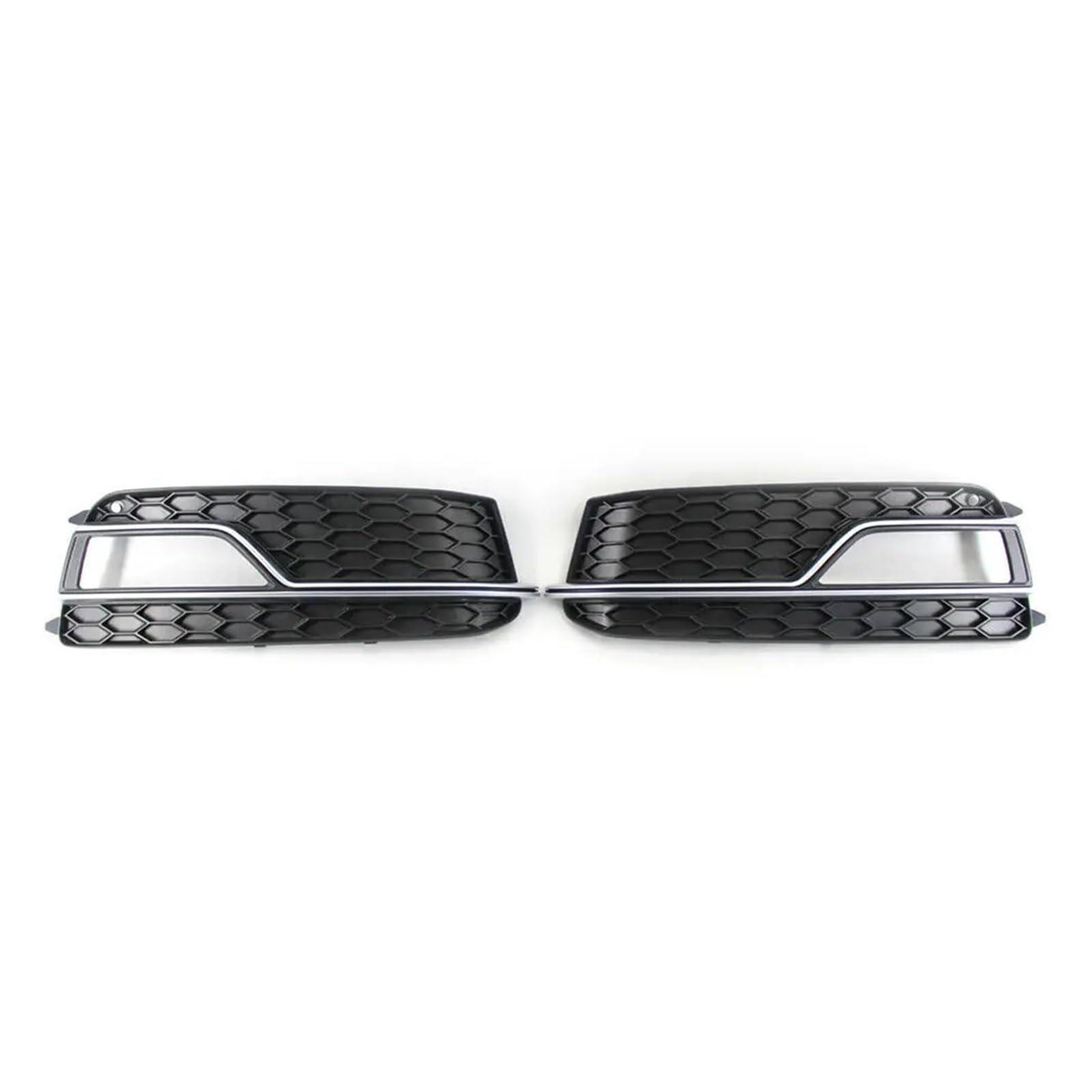 Chrom Schwarz Auto Front Nebelscheinwerfer Kühlergrill Grill Lampe Abdeckung Kompatibel for Audi A5 S-Linien S5 2013-2016 8T0807681 8T0807682K von JLPOCRBJ