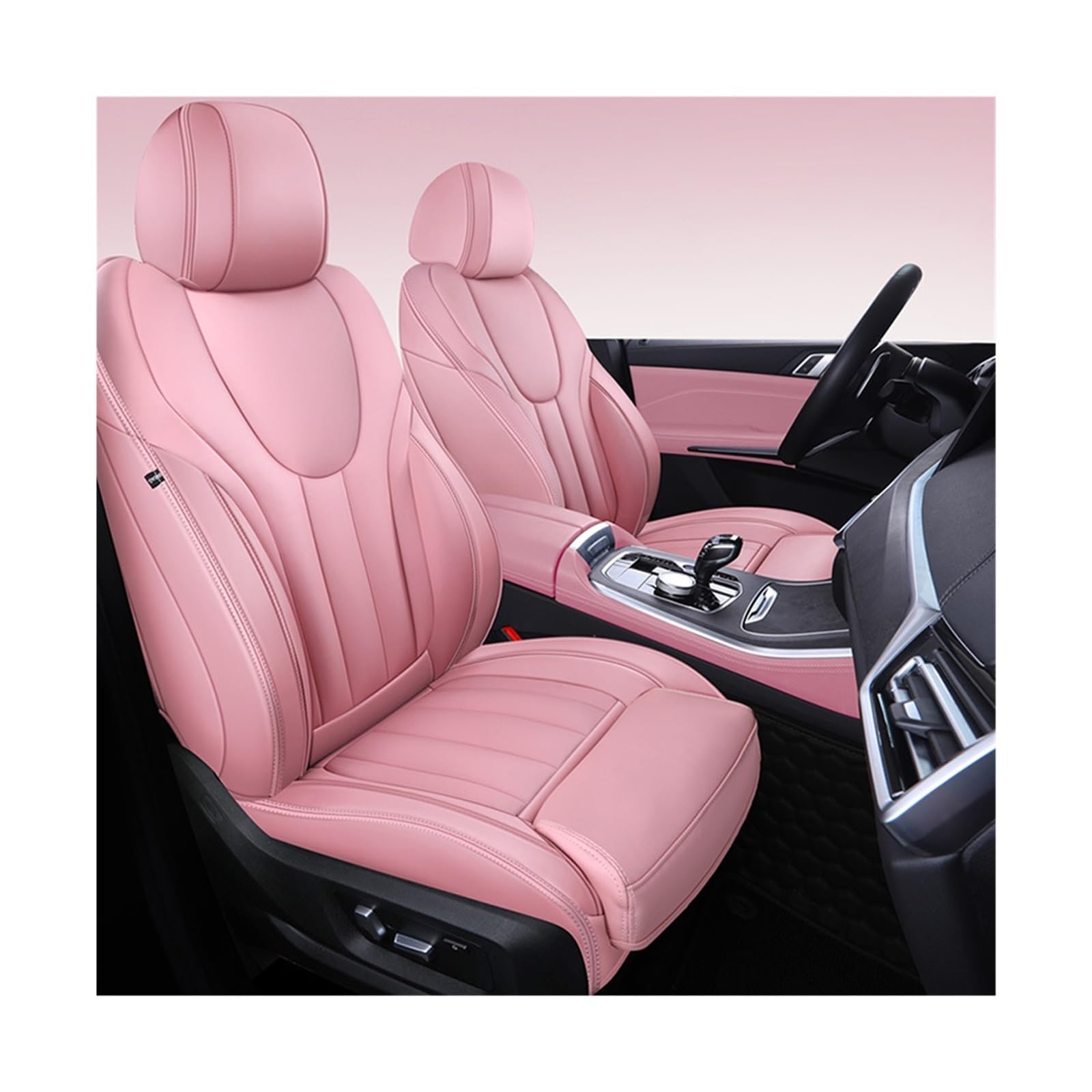 Custom Car Seat Cover Nappa Leather 7 Seats Compatible For BMW 2 Series 220D 220I 218D 225D 235I 240I Auto car Accessories Interior Woman(PINK) von JLPOCRBJ