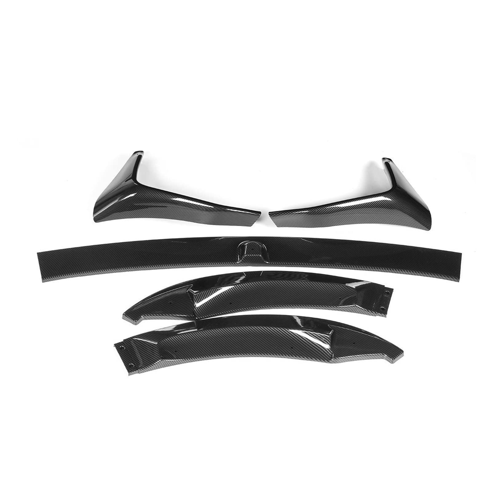 F80 Auto Frontschürze Spoiler Lip Diffusor Body Kit + Seite Splitter Schürzen Schutzfolie Kompatibel for BMW M3 M4 f80 F82 F83 2015-2020(Carbon Fiber Look) von JLPOCRBJ