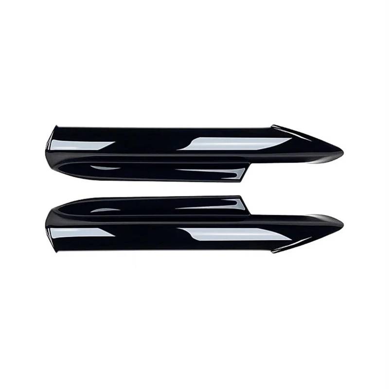 Glänzend Schwarz E90 E91 MM-Tech Frontstoßstangen-Lippenspoiler-Splitter, kompatibel for BMW 3er-Serie 320i 330i 2005–2008, Trim Canard-Lippendiffusor(Gloss Black A) von JLPOCRBJ