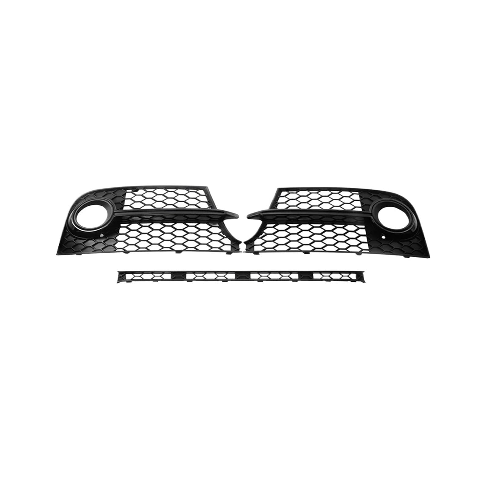 Glanz Schwarz Links + Rechts Front Stoßstange Nebel Lampe Rahmen Nebel Licht Grills Kompatibel for Audi TTS 2011-2014 von JLPOCRBJ