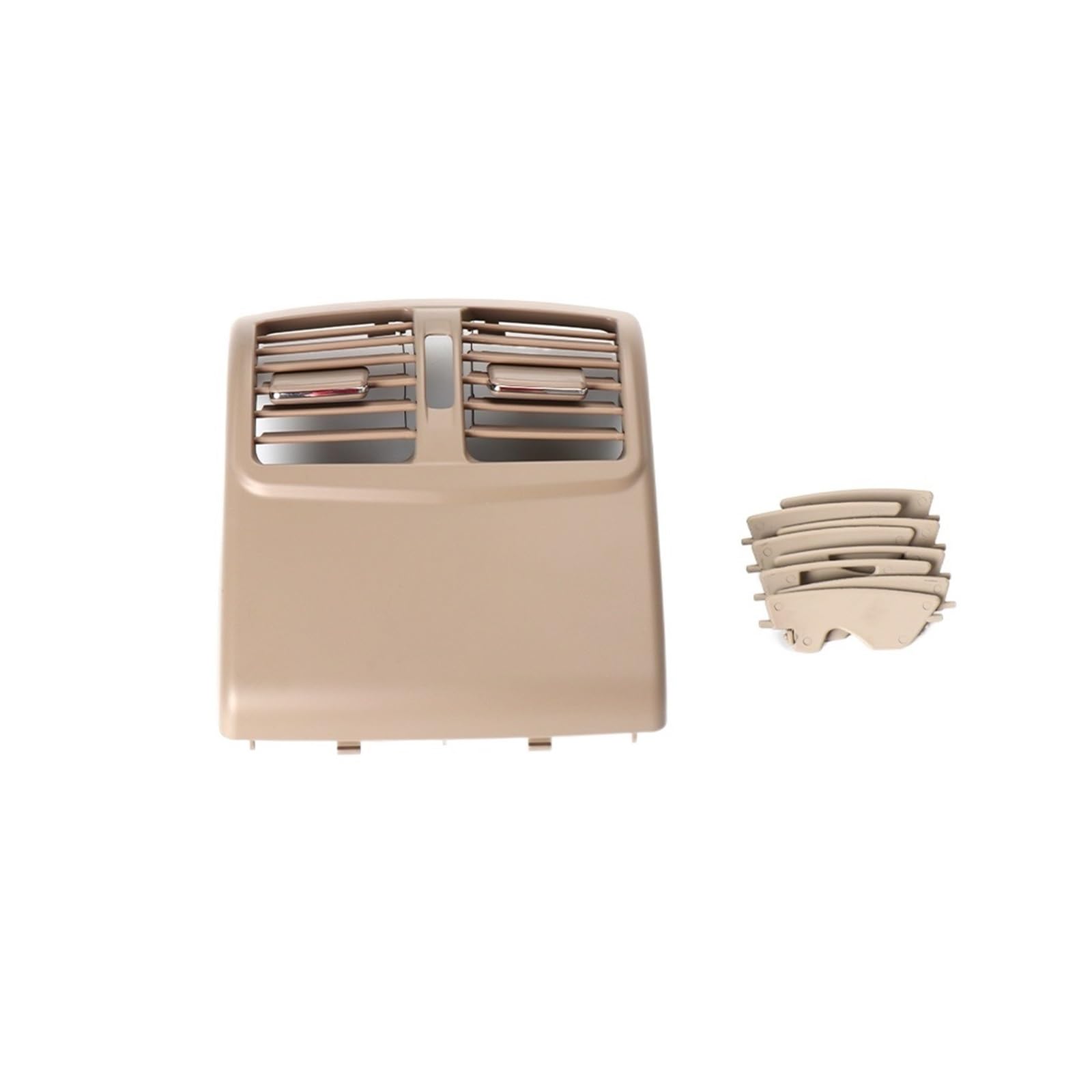 Hinten Center Konsole Klimaanlage Belüftung Grille Air Outlet Rahmen Kompatibel for Mercedes Benz W212 E Klasse 2128300454(Model A Dark Beige) von JLPOCRBJ