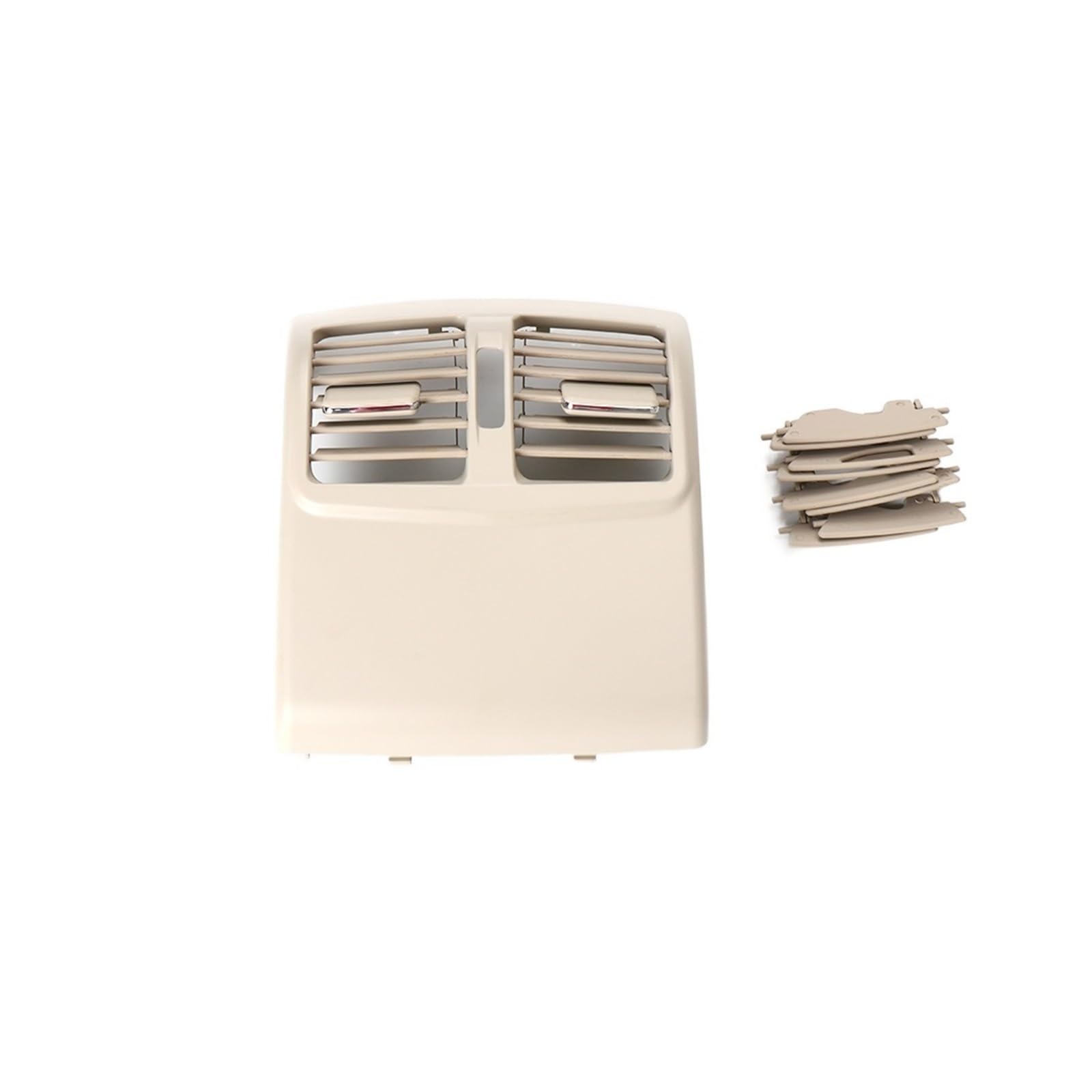 Hinten Center Konsole Klimaanlage Belüftung Grille Air Outlet Rahmen Kompatibel for Mercedes Benz W212 E Klasse 2128300454(Model A Light Beige) von JLPOCRBJ