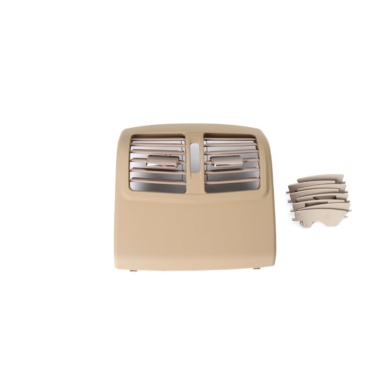 Hinten Center Konsole Klimaanlage Belüftung Grille Air Outlet Rahmen Kompatibel for Mercedes Benz W212 E Klasse 2128300454(Model B Dark Beige) von JLPOCRBJ