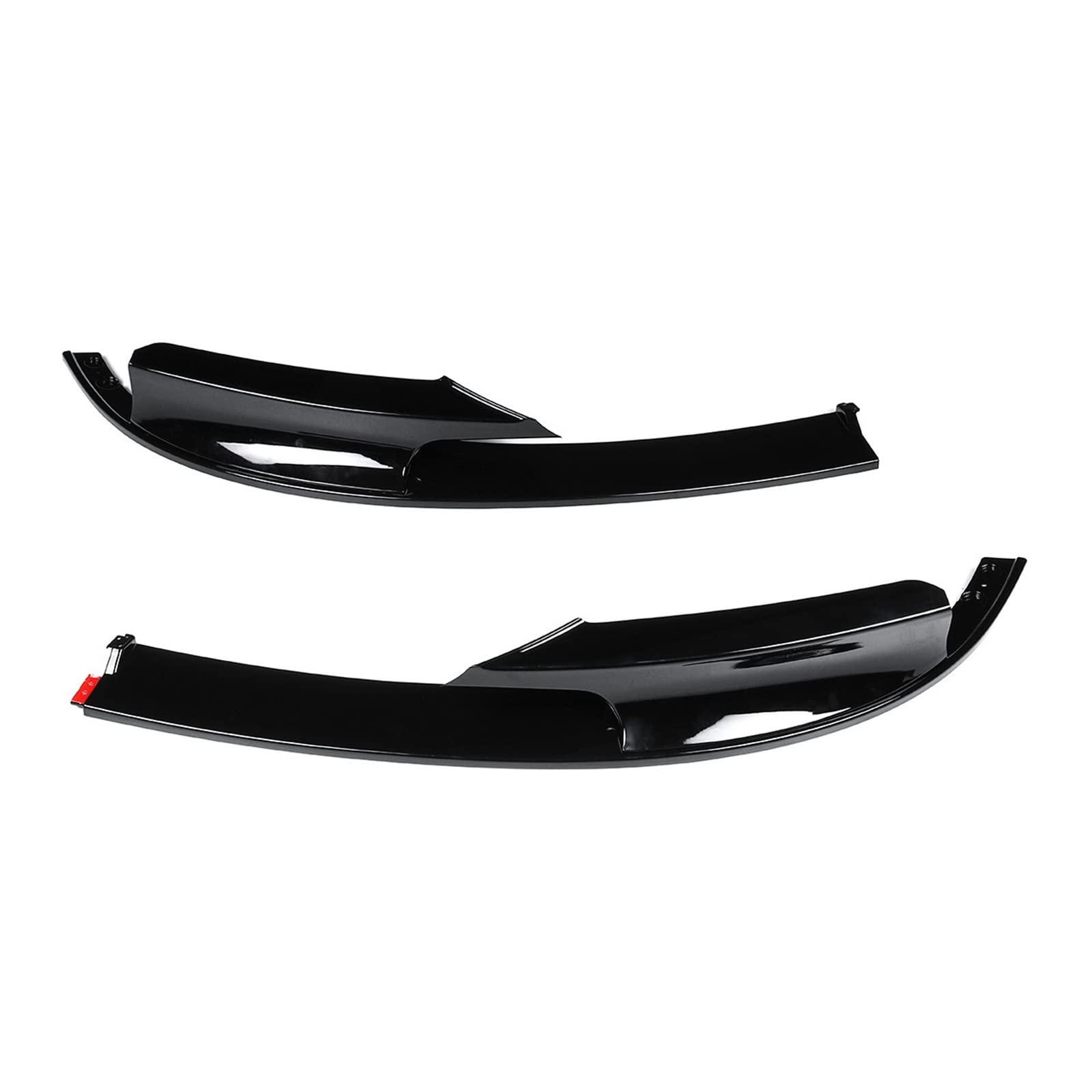 Kohlefaser-Look/schwarzes Auto-Frontstoßstangen-Splitter-Lippenkörper-Set, Spoiler-Diffusor, kompatibel for BMW F30 2012–2018 3Series, Auto-Styling(Glossy Black) von JLPOCRBJ