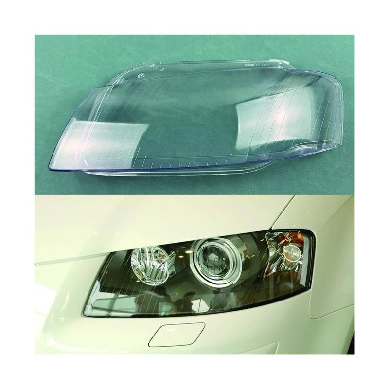 Kompatibel Kompatibel for Audi A3 2003-2008 Frontscheinwerferabdeckung Transparenter Lampenschirm Lampenlinse Scheinwerferschale Plexiglas Auto-Ersatzteile(Left) von JLPOCRBJ