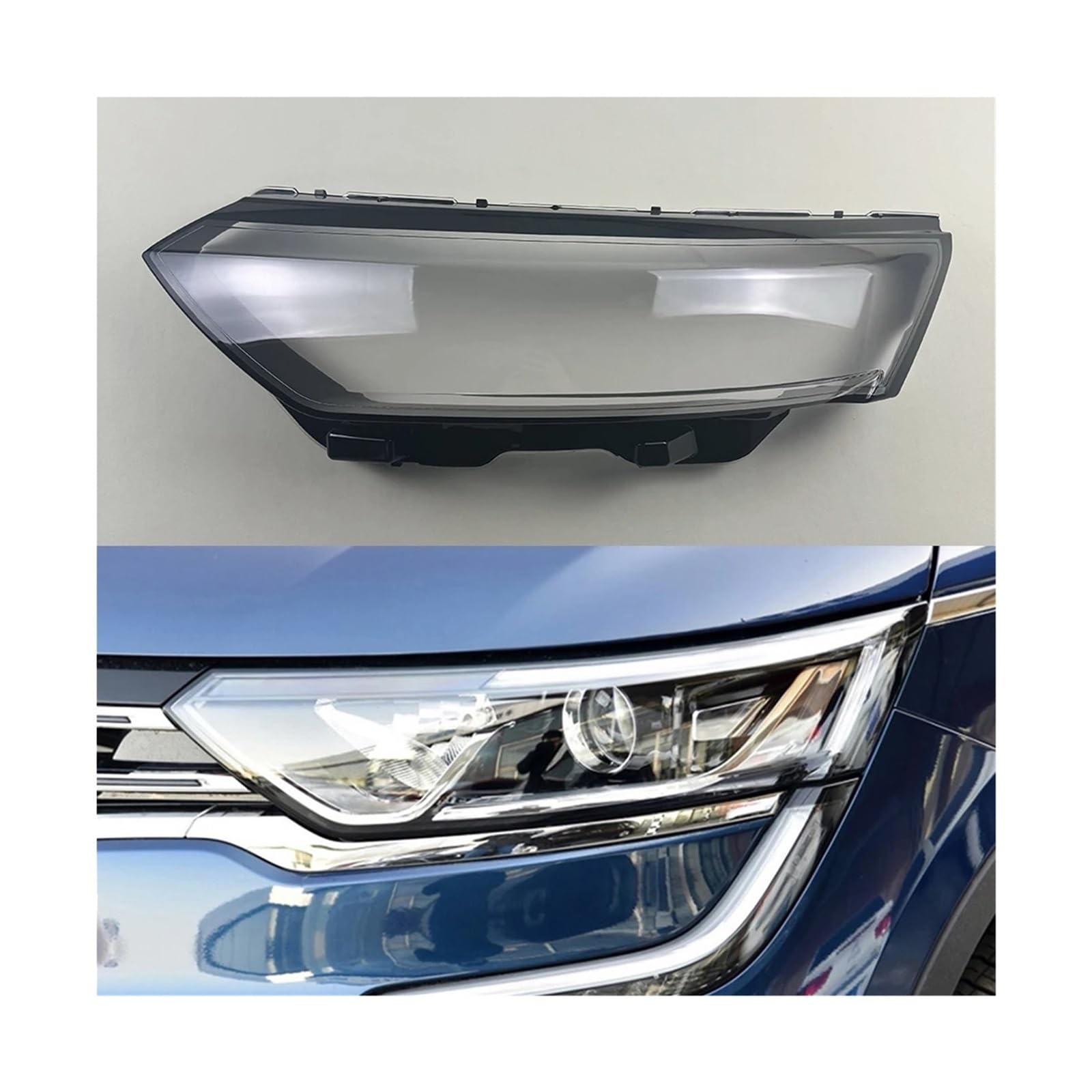 Kompatibel Kompatibel for Renault Koleos 2017 2018 2019 Frontscheinwerferabdeckung Transparente Lampenschirme Lampenschalenmasken Scheinwerferschirmlinse Plexiglas(1PCS left side) von JLPOCRBJ