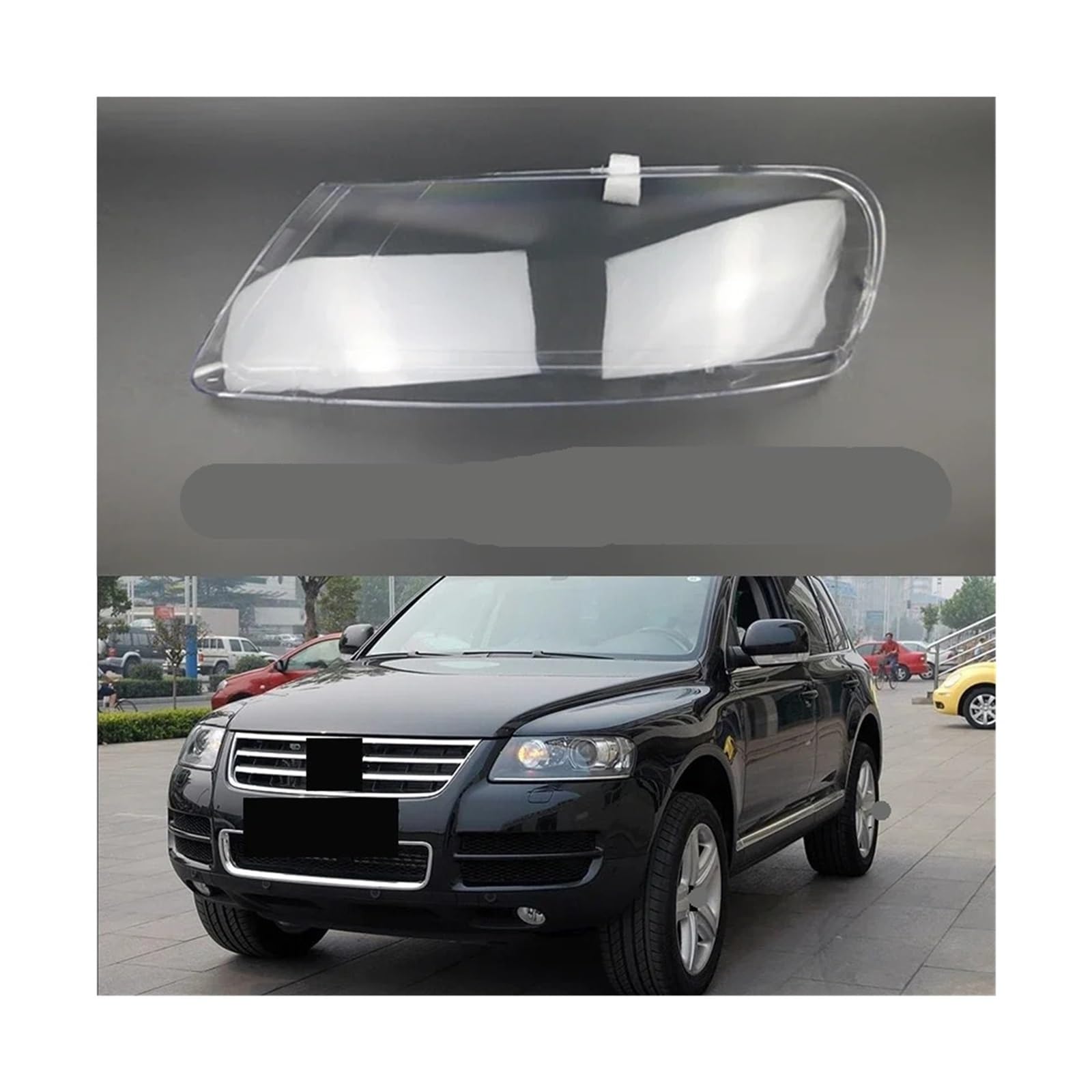 Kompatibel Kompatibel for VW Volkswagen Touareg 2003 2004 2005 2006 Scheinwerfergehäuse Lampenschirm Transparente Linsenabdeckung Scheinwerferabdeckung(Left and Right) von JLPOCRBJ