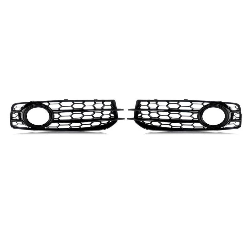 Kompatibel for Audi A3 8P S Linie 2009-12 Honeycomb Nebel Licht Kühlergrill Grill Nebel Lampe Abdeckung von JLPOCRBJ