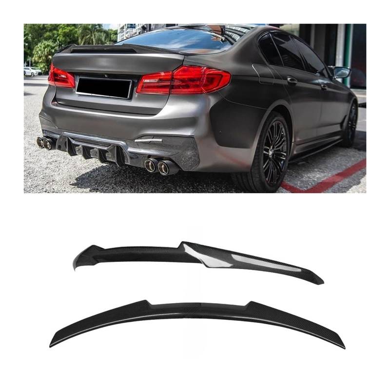 Kompatibel for BMW 5er G30 G38&M5 F90 M4 Style Carbon Fiber Heckspoiler Kofferraumflügel 2016–2023 FRP Wabengeschmiedet(Carbon fiber(M4)) von JLPOCRBJ