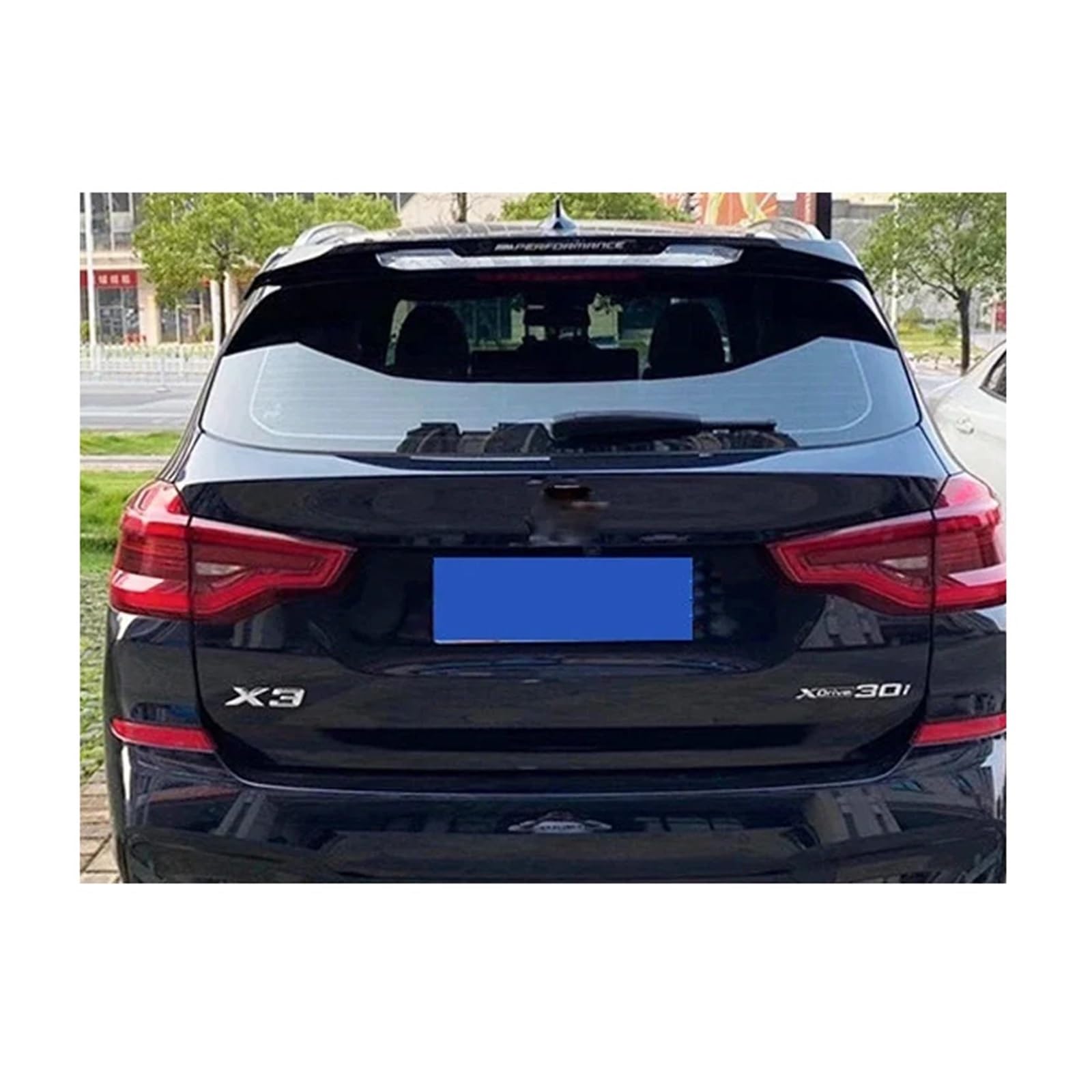 Kompatibel for BMW X3 ix3 G01 2018 + ABS Kunststoff Unlackiert Farbe Heckspoiler Flügel Stamm Deckel Abdeckung Auto Styling(Roor carbon color) von JLPOCRBJ