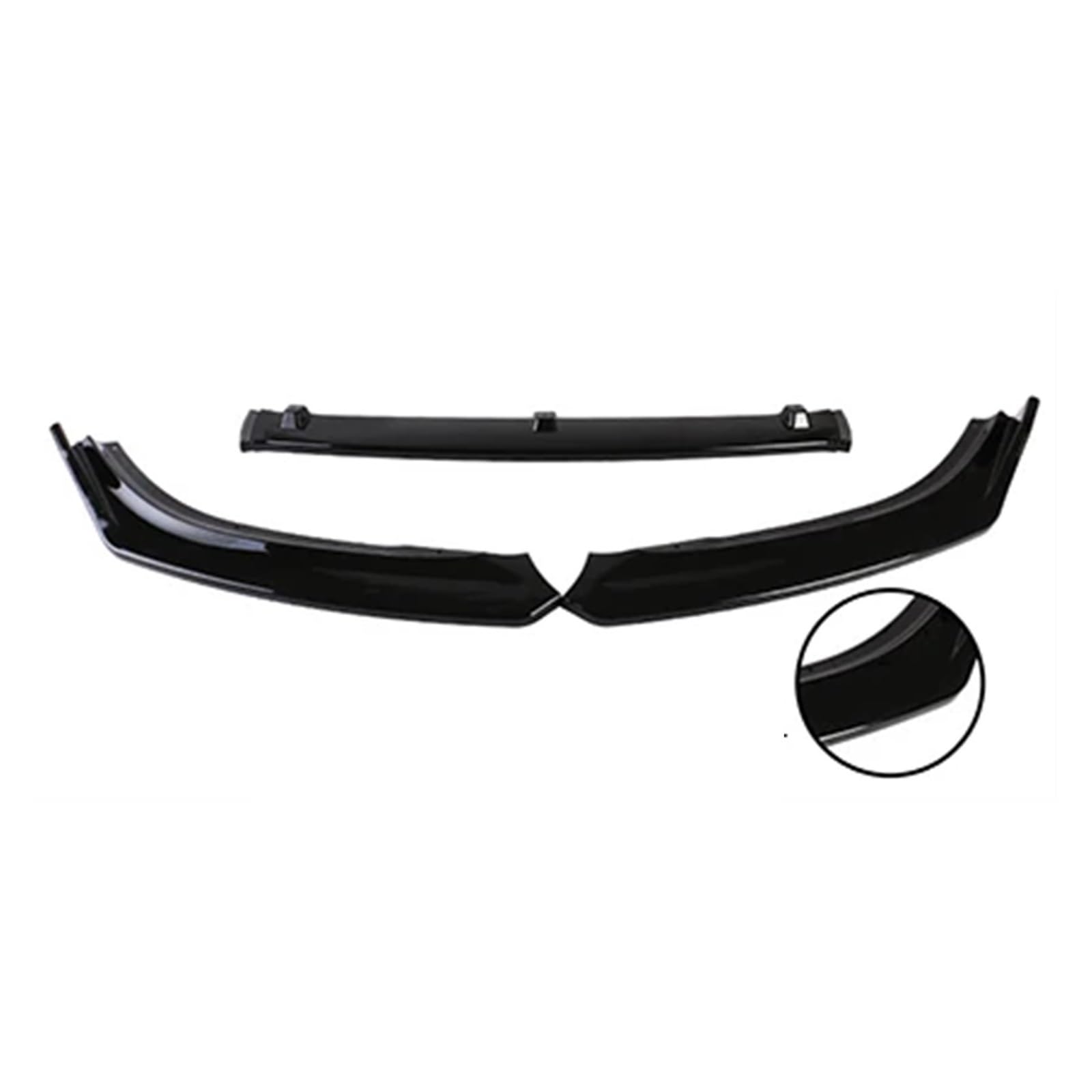 Kompatibel for Mazda 6 M6 Atenza 2014–2017, Frontstoßstange, Lippe, unterer Kühlergrill, Spoilerschutz, Body-Kit, Diffusor-Abdeckung, Aufkleber, Verkleidung, Auto-Styling(Glossy Black) von JLPOCRBJ