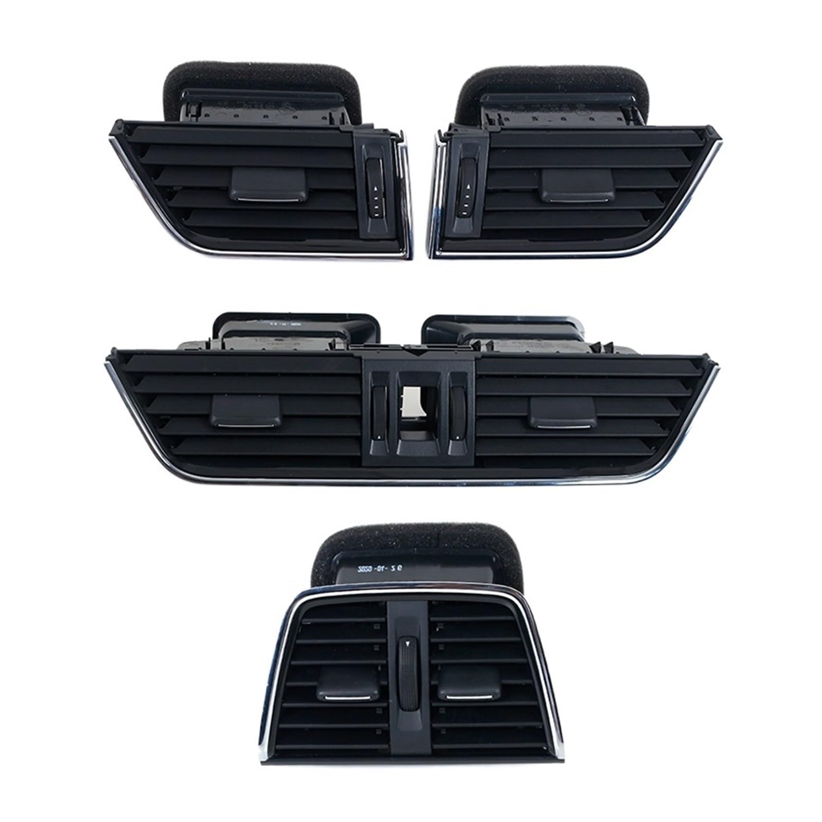 Kompatibel for Skoda Octavia 2015 2016 2017–2022 Armaturenbrett links rechts zentral hinten Air Outlet Vent 5ED 820 951 5ED 819 701/702 5ED 819 203(4 PCS) von JLPOCRBJ