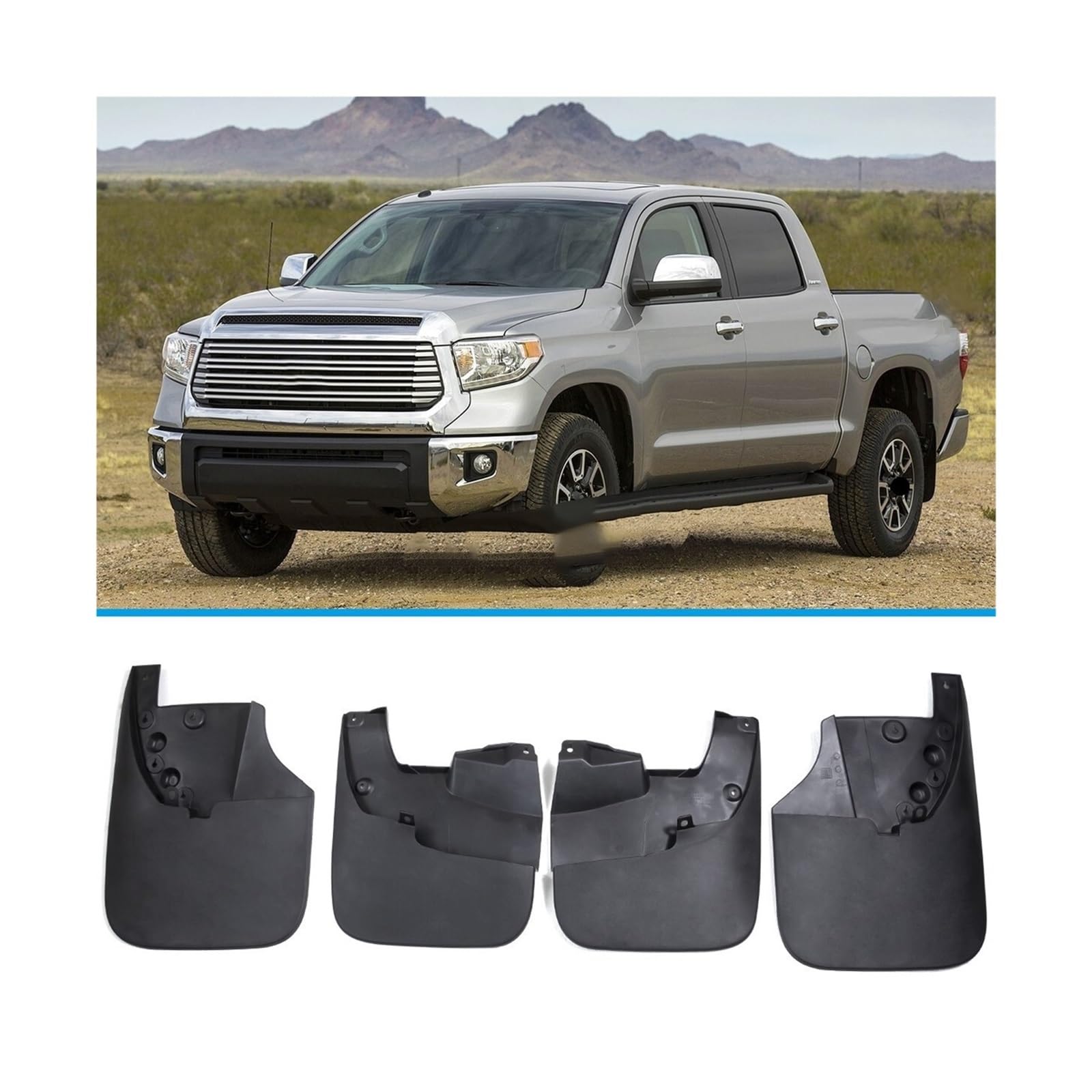 Kompatibel for Toyota Tundra 2014–2021, vorne und hinten, Auto-Spritzschutz, Schmutzfänger, Kotflügel, Dirtboard-Zubehör von JLPOCRBJ