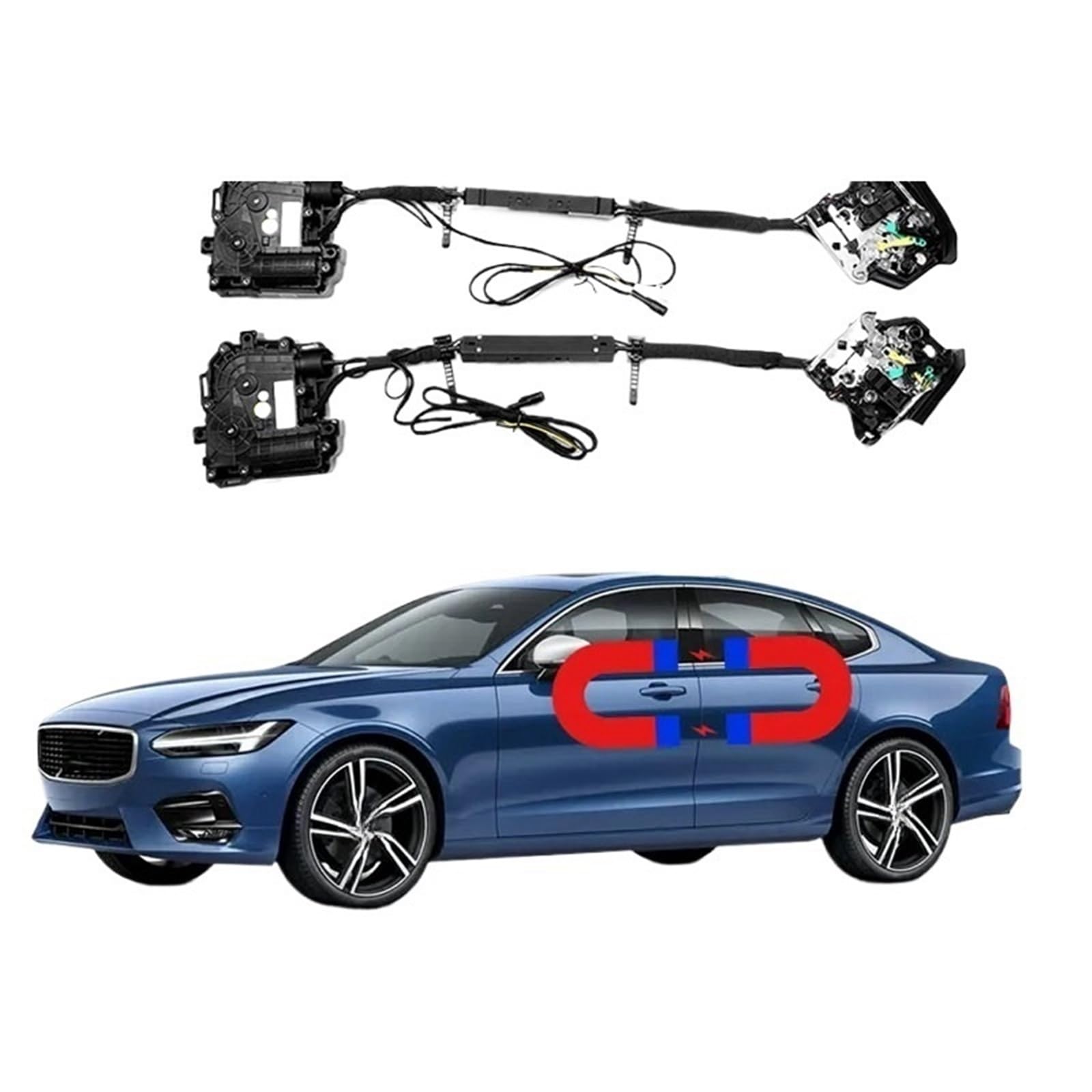 Kompatibel for Volvo S90, elektrische Saugtür, umgerüstet, automatische Schlösser, Auto-Intelligenz, Absenkautomatik, Zubehör, Werkzeuge, dediziertes Zubehör von JLPOCRBJ