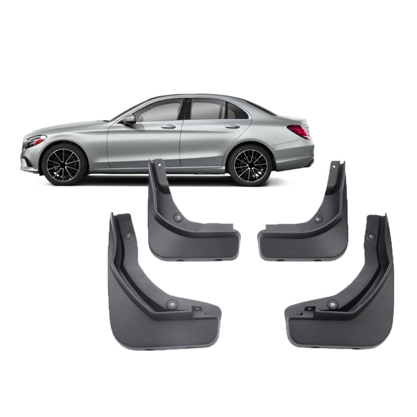 Kotflügel kompatibel for Mercedes-Benz E-Klasse W211 W212 W213 PVC vorne und hinten Kotflügelschutz Auto Schmutzfänger Spritzschutz Schmutzfänger Upgrade-Version(16-20 W213 Sport) von JLPOCRBJ