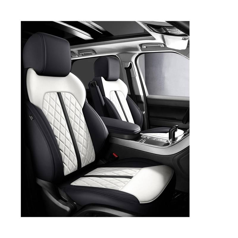 Maßgeschneiderte Autositzbezüge kompatibel for Citroen alle Modelle C4-Aircross C4-PICASSO C5 C2 C4 C6 C3-XR C5X C-Elysee C-Triomphe Sitzbezug(BLACK WHITE) von JLPOCRBJ