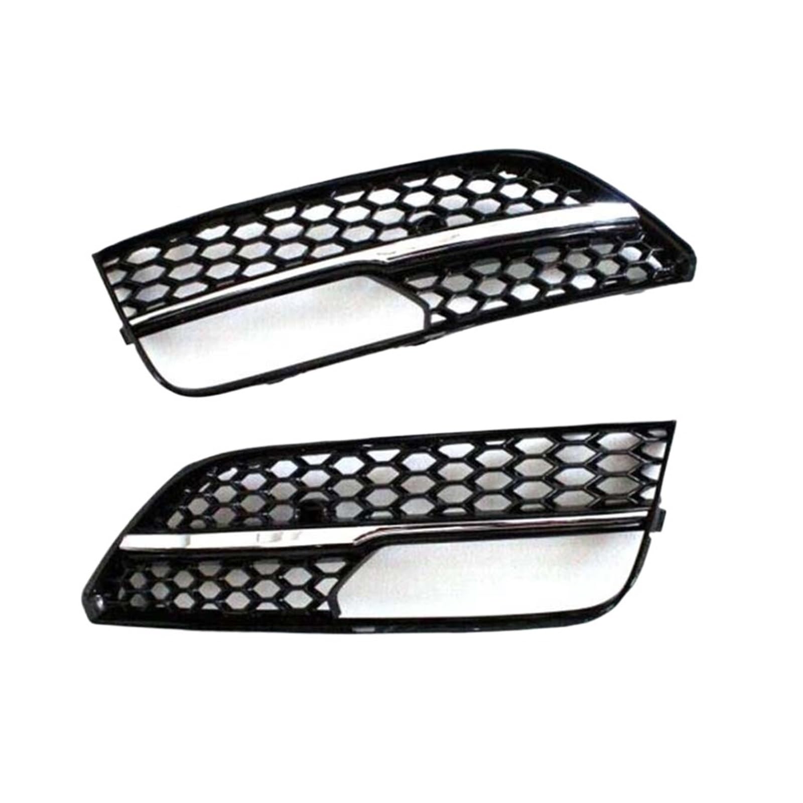 Schrägheck Front Sport Nebelscheinwerfer Abdeckung Nebelscheinwerfer Grill Kompatibel for Audi A3 Standard 2014-2016 Auto-Styling(Chrome) von JLPOCRBJ