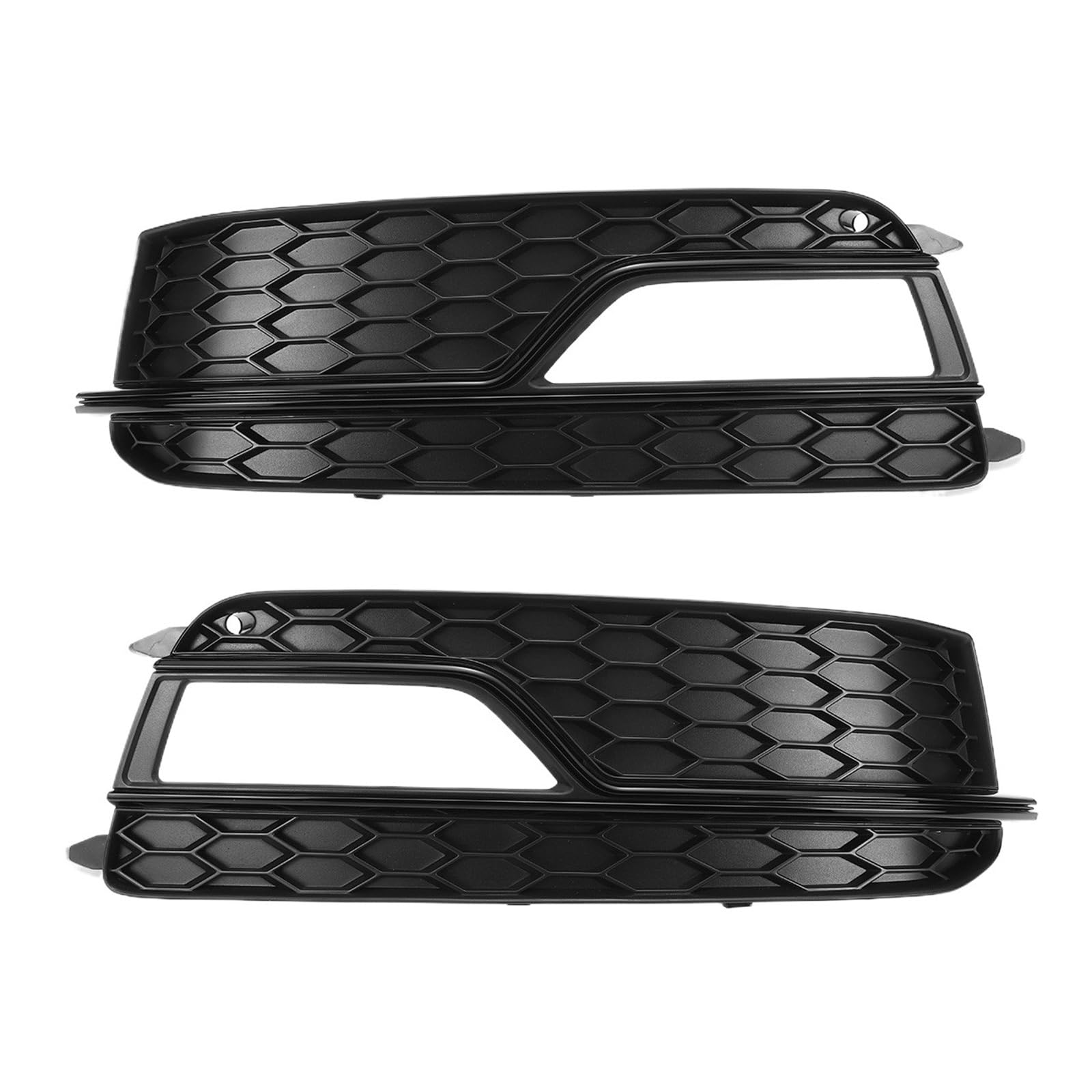 Schwarzer Auto-Frontstoßstangengrill, Nebelscheinwerfergrill, Grillabdeckung, kompatibel mit Audi A5 S-Lines Stoßstange S5 2013 2014 2015 2016 Nebelscheinwerfer-Lampengrill(One Set) von JLPOCRBJ