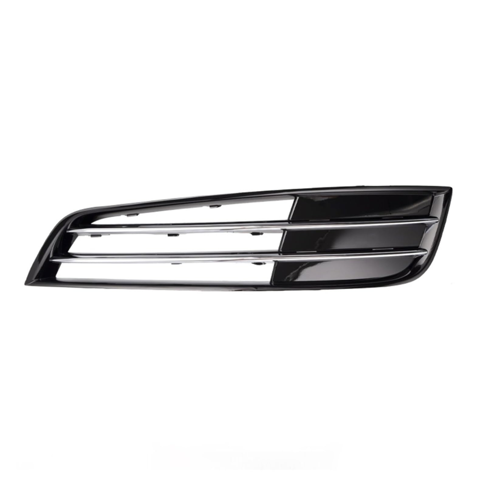 Seitliche Front Chrom Stoßstange Nebelscheinwerfer Kühlergrill Abdeckung Kompatibel for AUDI A8 D4 2010 2011 2012 2013 4H0807679E 4H0807680E(1 Left No Hole) von JLPOCRBJ