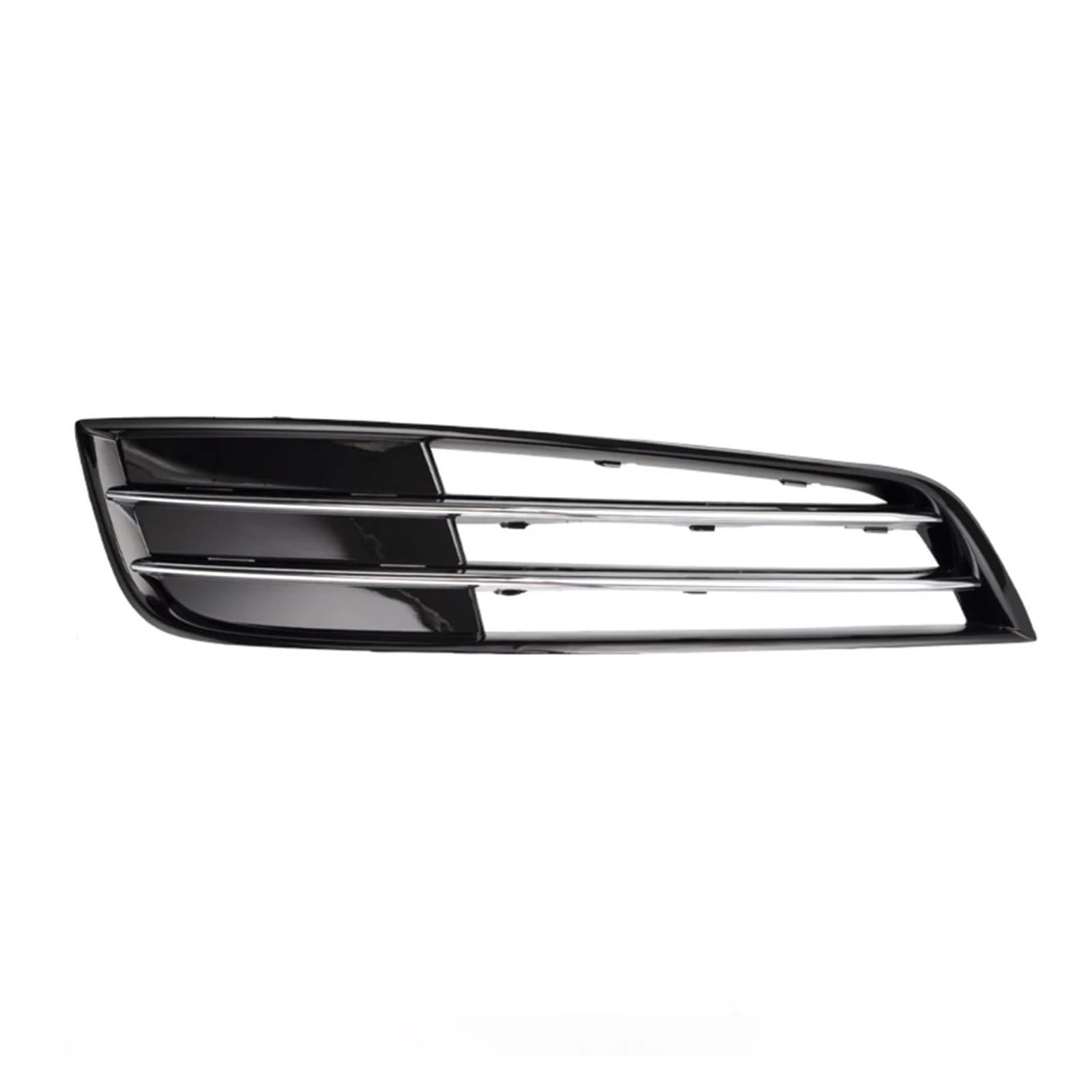 Seitliche Front Chrom Stoßstange Nebelscheinwerfer Kühlergrill Abdeckung Kompatibel for AUDI A8 D4 2010 2011 2012 2013 4H0807679E 4H0807680E(1 Right No Hole) von JLPOCRBJ