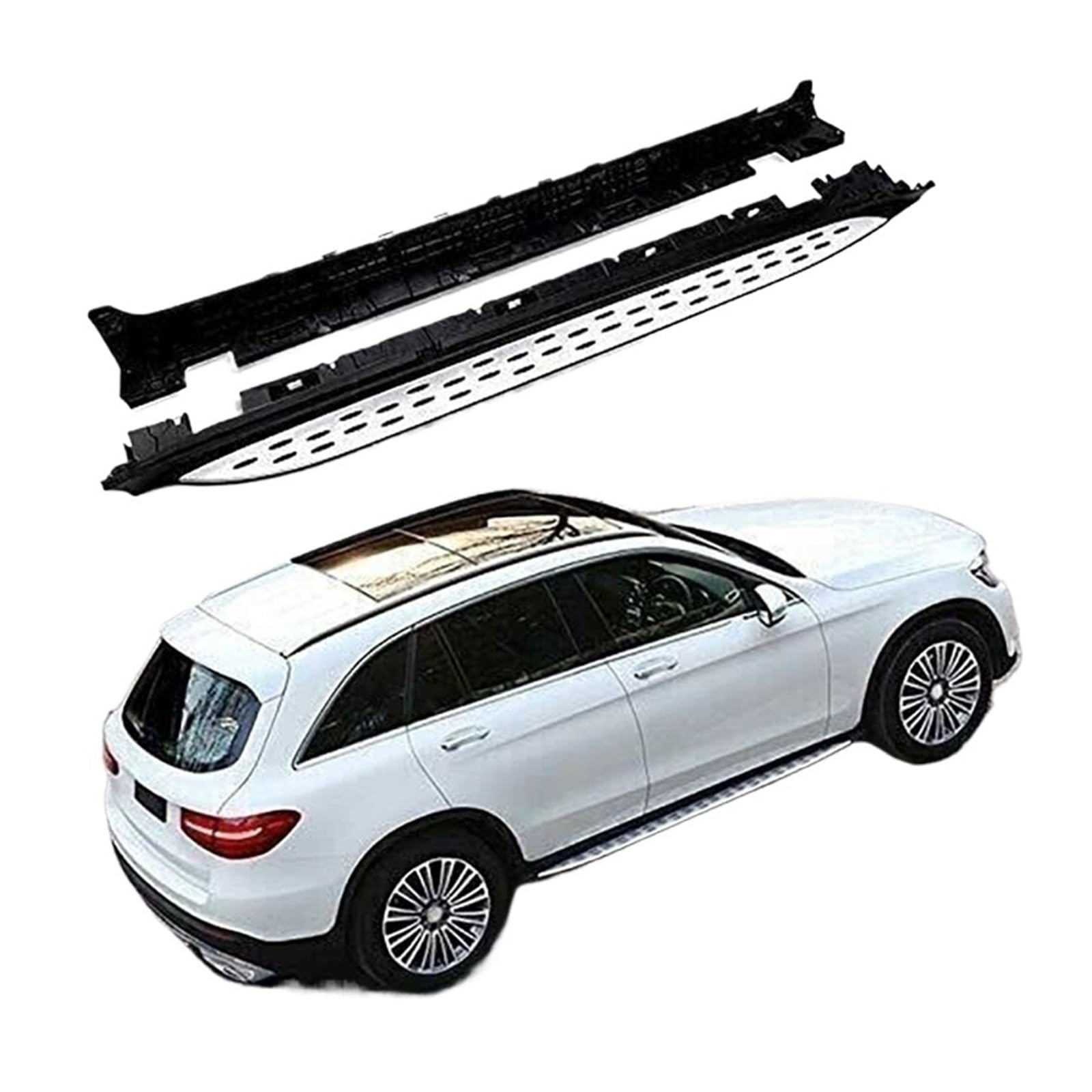 Side Step kompatibel for Benz GLC 300 X253 2016–2021 Trittbrett Nerf Bar von JLPOCRBJ