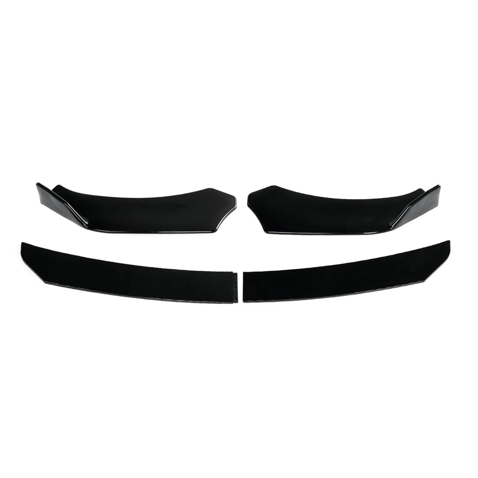 Universal Front Bumper Lip Splitter Spoiler Kompatibel for Golf 5 6 7 BMW F30 F36 F48 E46 E92 Kompatibel for Audi A1 A3 A4 S3 S4 Q3 Auto Zubehör(Glossy Black) von JLPOCRBJ