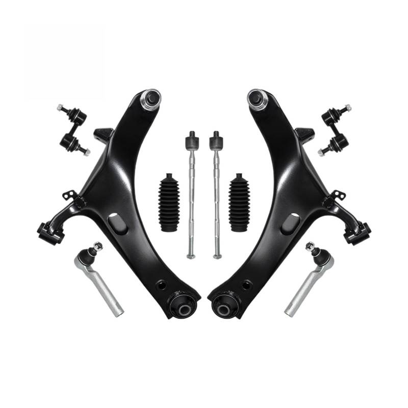 Vordere untere Querlenker-Spurstangen-Boot-Aufhängung, 10-teiliges Kit, kompatibel for Subaru Legacy Outback 2005 2006 2007 2008 2009 von JLPOCRBJ