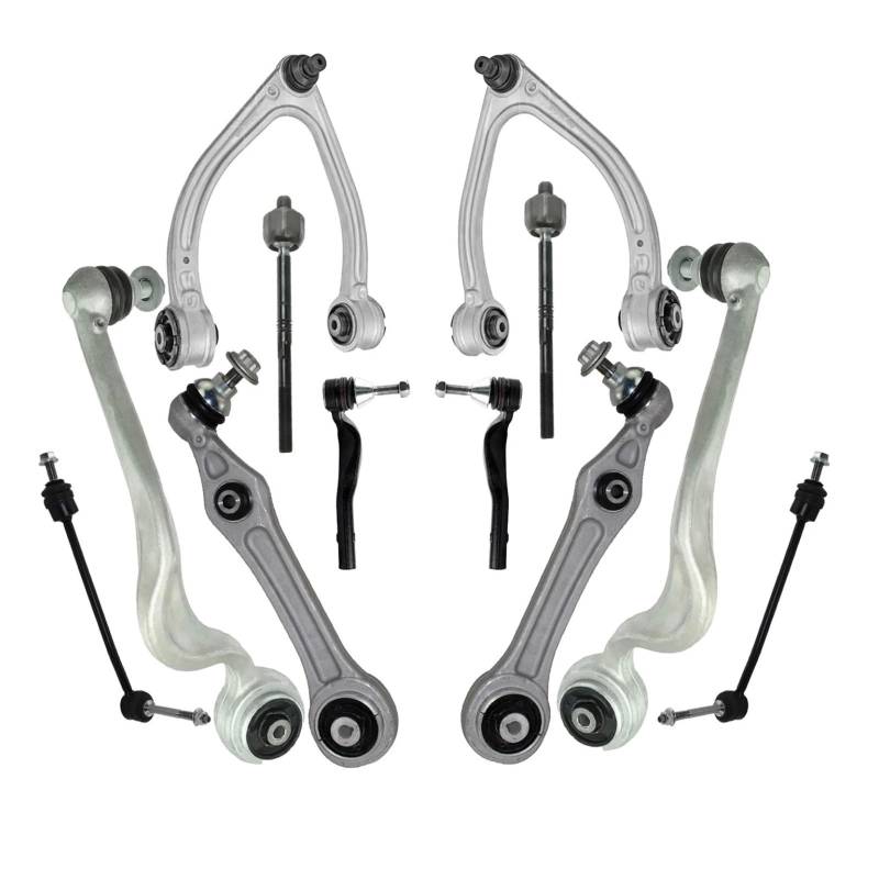 Vorderer oberer unterer Querlenker, Stabilisator-Endverbindung, 12 Stück, kompatibel for Mercedes Benz W222 C217 2013–2020 von JLPOCRBJ