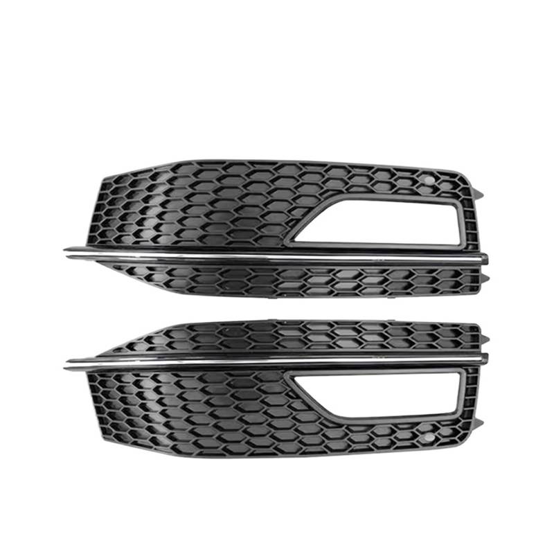 Vorne links rechts Stoßstange Nebelscheinwerfer Lampe Chrom Grill Kompatibel for Audi A4/A4L B9 S4 Sline 2013 2014 2015 2016 Auto-Styling Zubehör(Chrome line) von JLPOCRBJ