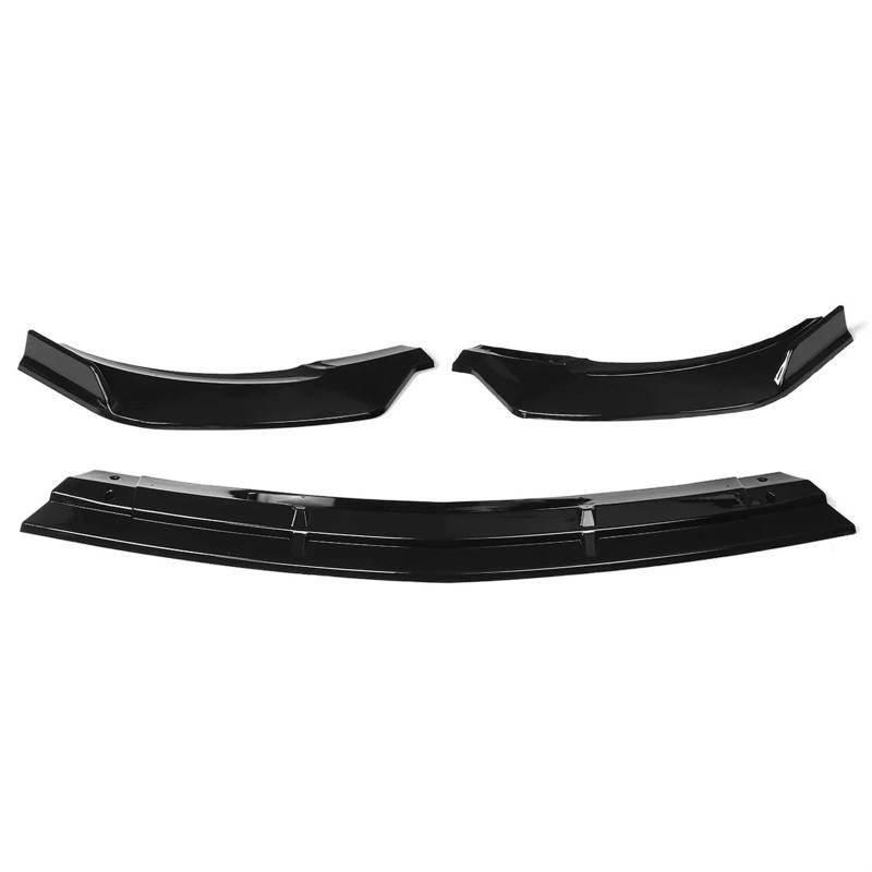 W213 3-teiliges Auto-Frontstoßstangen-Splitter-Lippen-Spoiler-Abdeckungsschutz, kompatibel mit Mercedes, kompatibel mit Benz E-Klasse W213 2016–2020, Bodykit(Glossy Black) von JLPOCRBJ