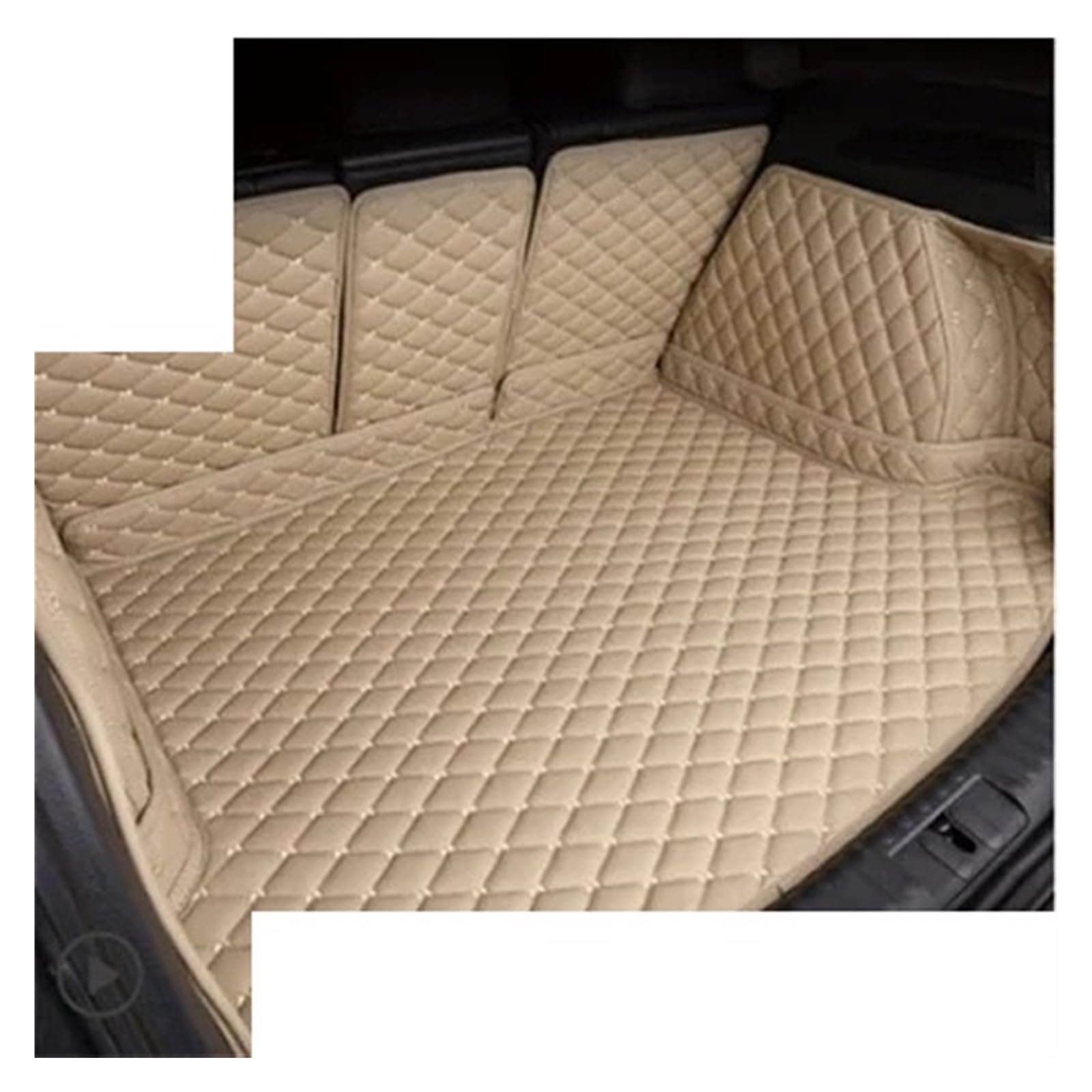 Auto Kofferraummatte Für Benz C Für Class Limousine W205 C180 200 220 250 260 2015-2020 Auto Zubehör Auto Innen Kofferraum Matte Kofferraum Schutzmatte(Beige) von JMOLXURI