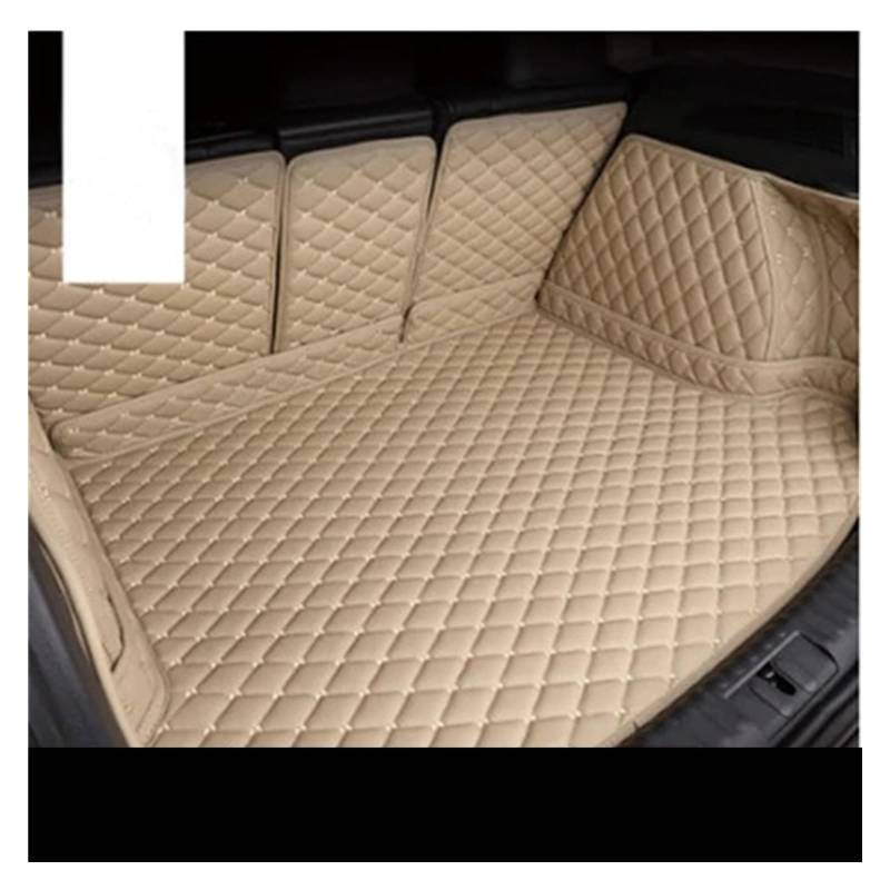 Auto Kofferraummatte Für Benz E Für Class 2017-2021 Hinten Schutz Zubehör Tablett Teppich Schlamm Custom Leder Auto Stamm Matten Kofferraum Schutzmatte(A-Beige) von JMOLXURI