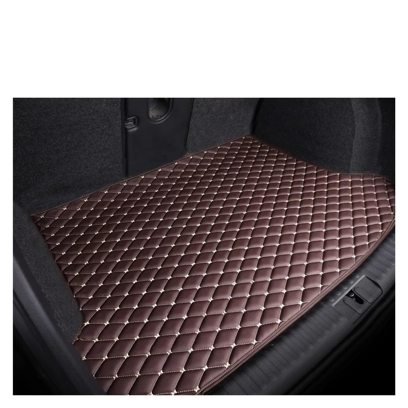 Auto Kofferraummatte Für Captur Für SUV 2014 2015 2016 2017 2018 Cargo-Liner Teppich Innen Teile Zubehör Abdeckung Kofferraum Matte Kofferraum Schutzmatte(1pc Trunk mat-14) von JMOLXURI