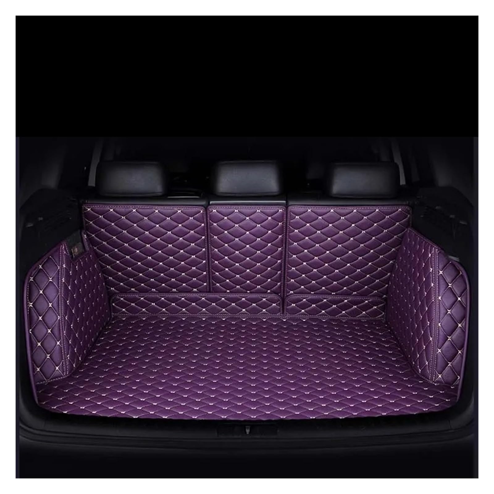 Auto Kofferraummatte Für Chery Für Tiggo 2 2017 2018 2019 2020 2021 Auto Innen Teppiche Auto Stamm Matten Teppiche Auto Zubehör Auto Cargo Liners Stamm Matten Kofferraum Schutzmatte(Purple) von JMOLXURI